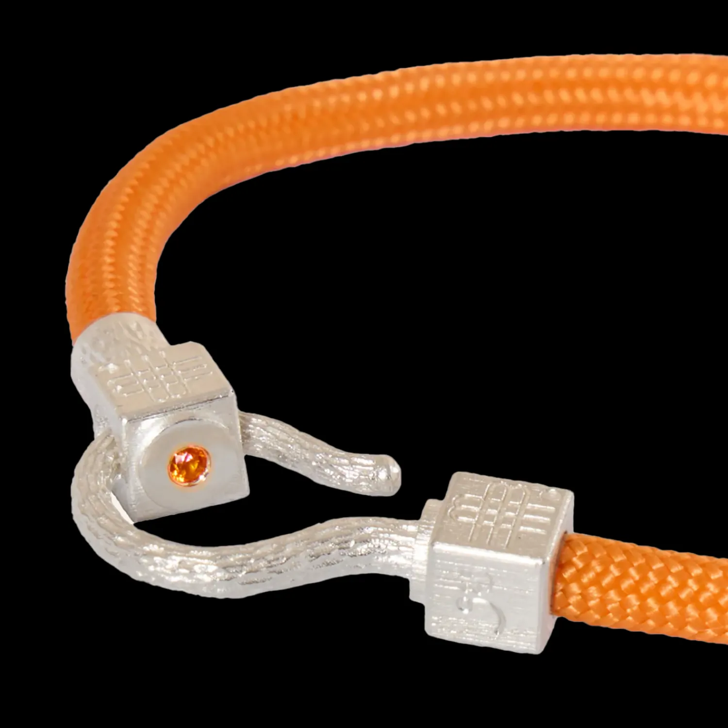 Bracelet ORANGE SEA - 925 sterling silver with an orange topaz-Gebauer & Gebauer Flash Sale