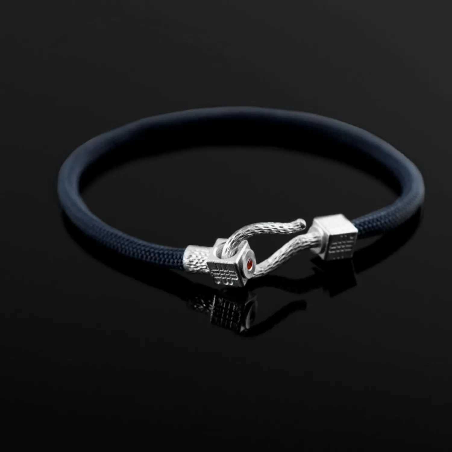Bracelet BLUE SEA - 925 sterling silver with an orange topaz-Gebauer & Gebauer Shop