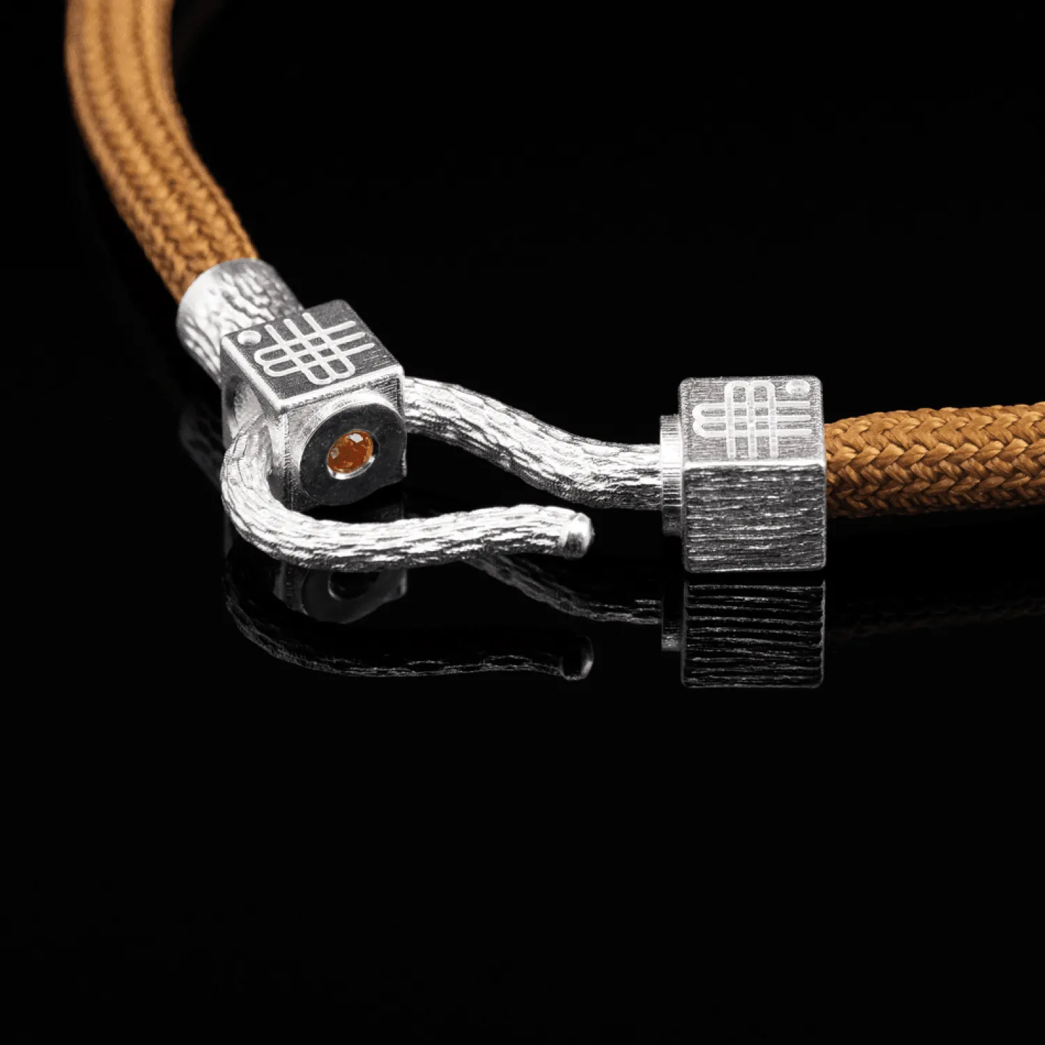 Bracelet CAMEL SEA - 925 sterling silver with an orange topaz-Gebauer & Gebauer Online
