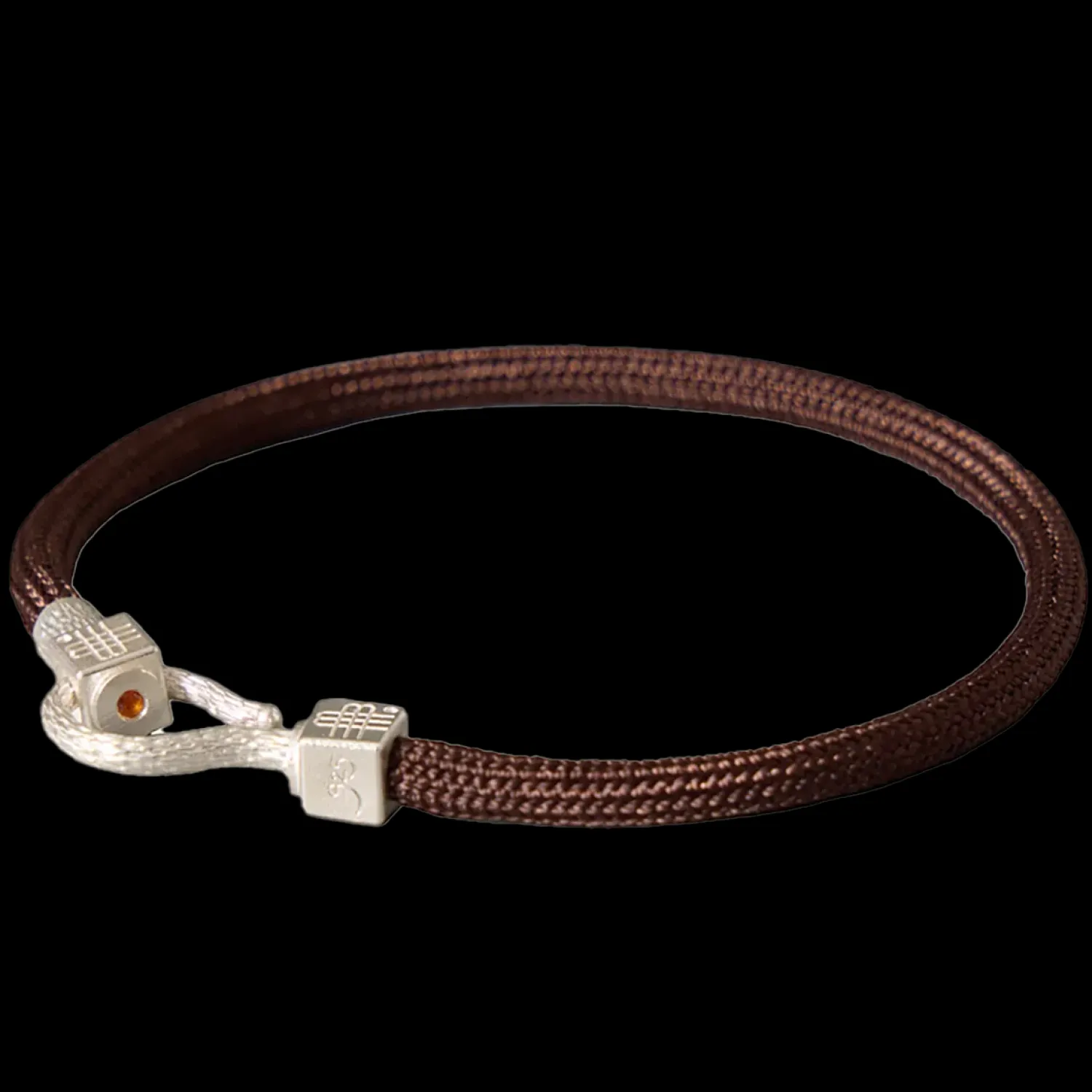 Bracelet CHOCOLATE SEA sterling silver with an orange topaz - 925er-Gebauer & Gebauer Best