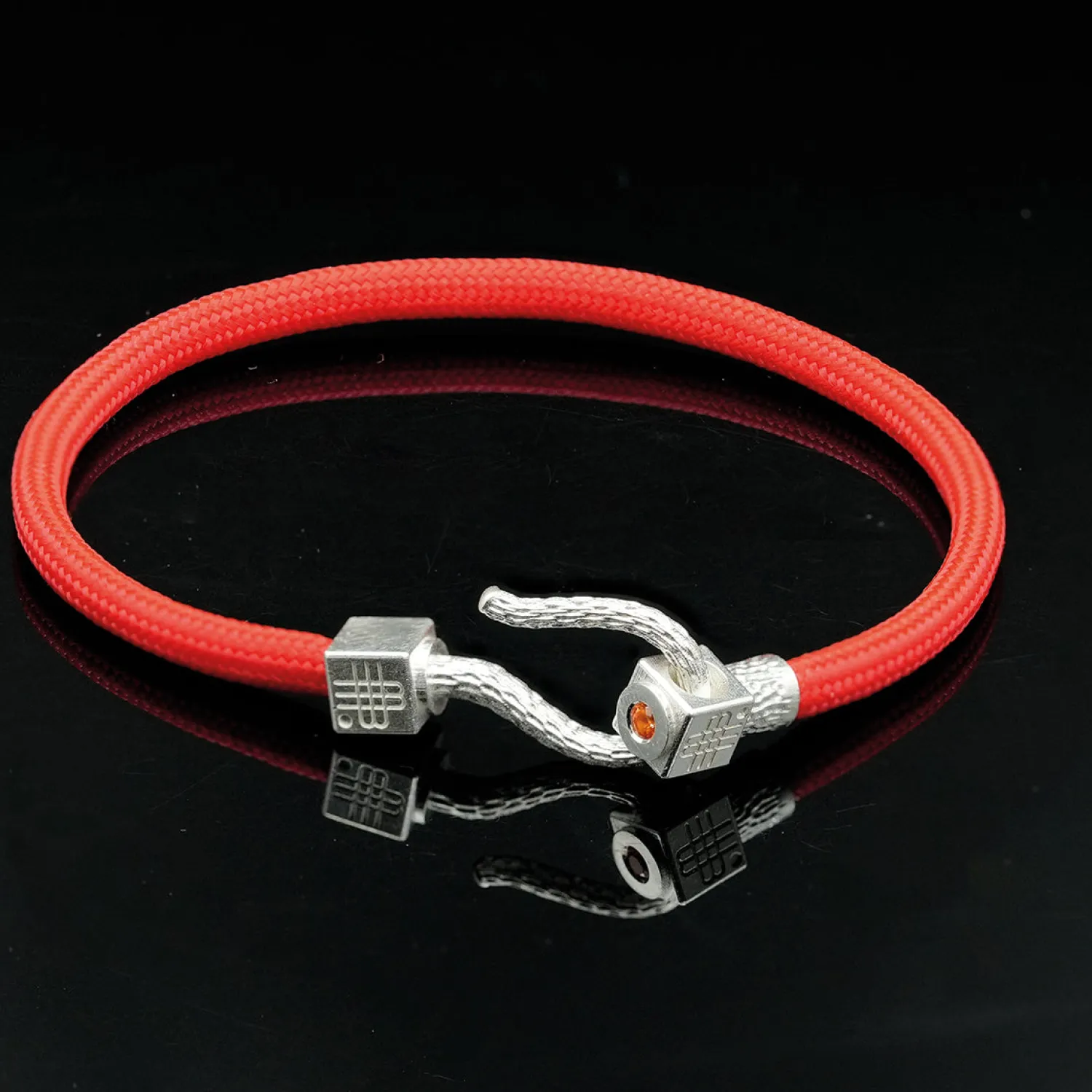 Bracelet RED SEA - 925 sterling silver with an orange topaz-Gebauer & Gebauer Outlet