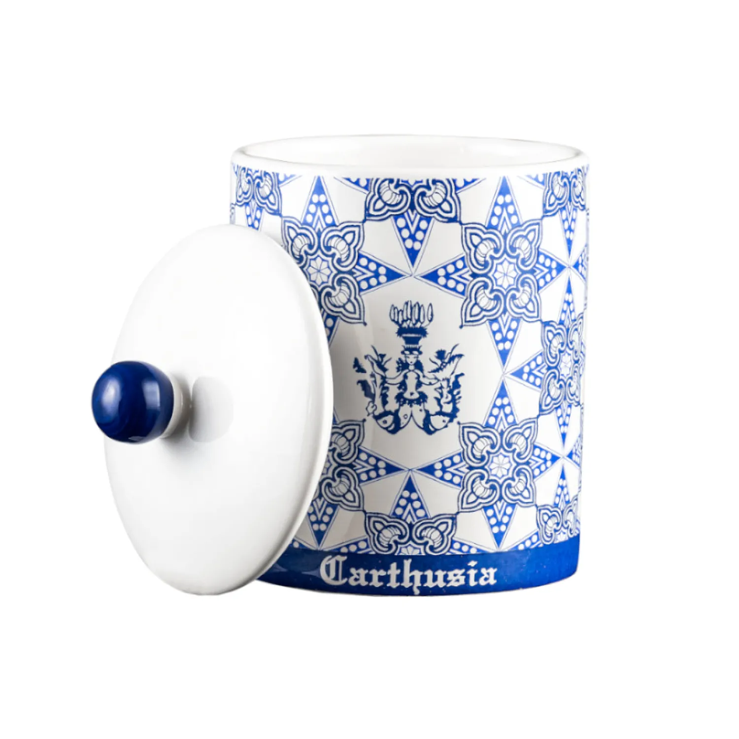 Ceramic Collection - Candle Holder in Blue - Mediterraneo-Carthusia Fashion