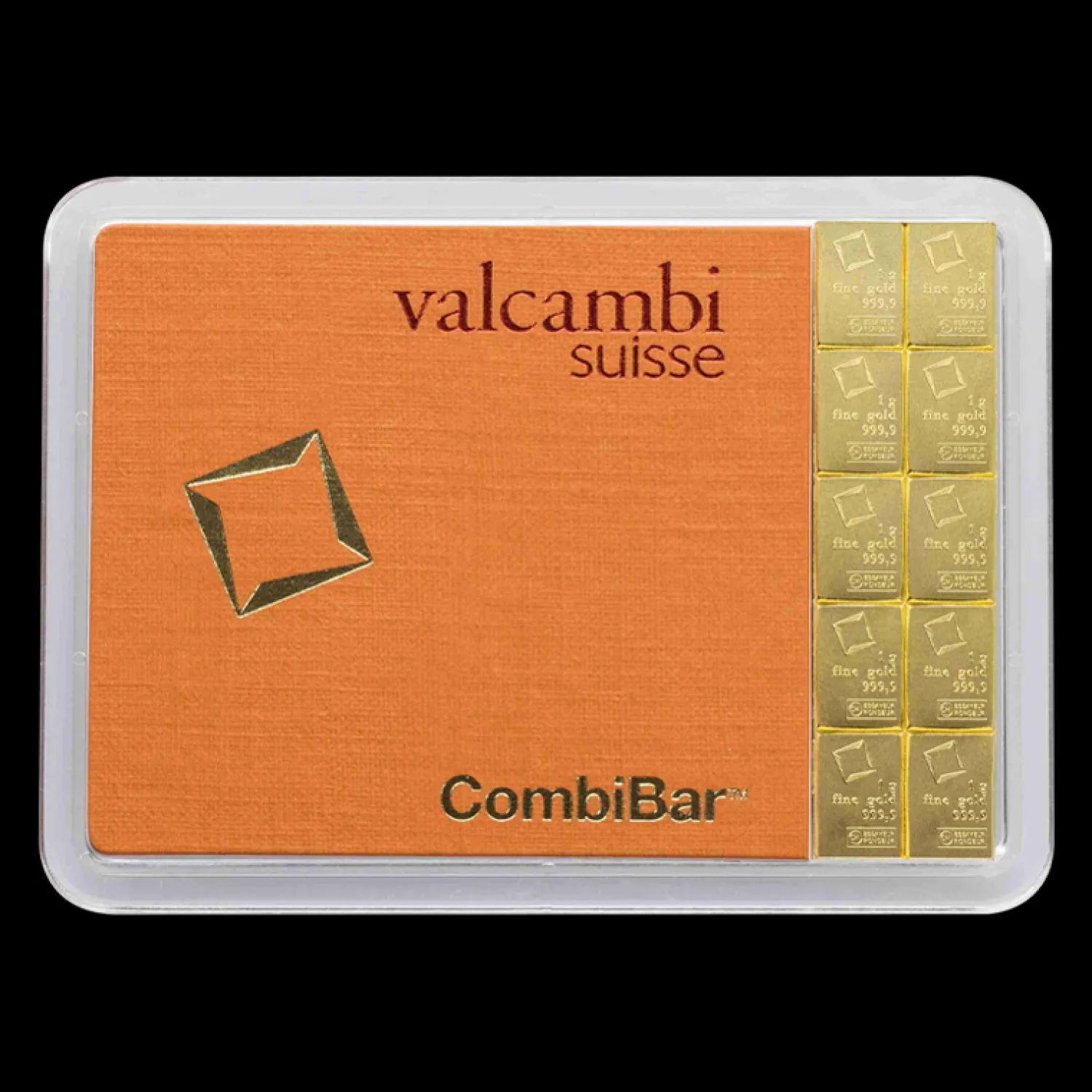 Combi Barren - 10 g Gold .9999 (10 x 1 g) Valcambi-Geiger Edelmetalle Discount