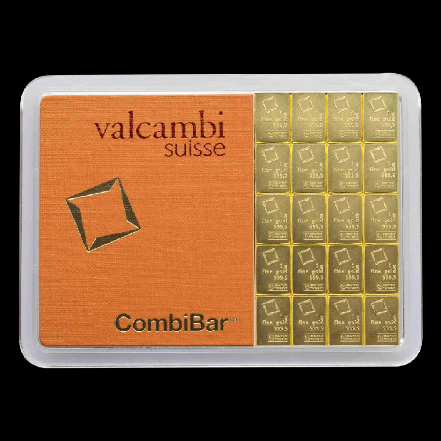 Combi Barren - 20 g Gold .9999 (20 x 1 g) Valcambi-Geiger Edelmetalle Best