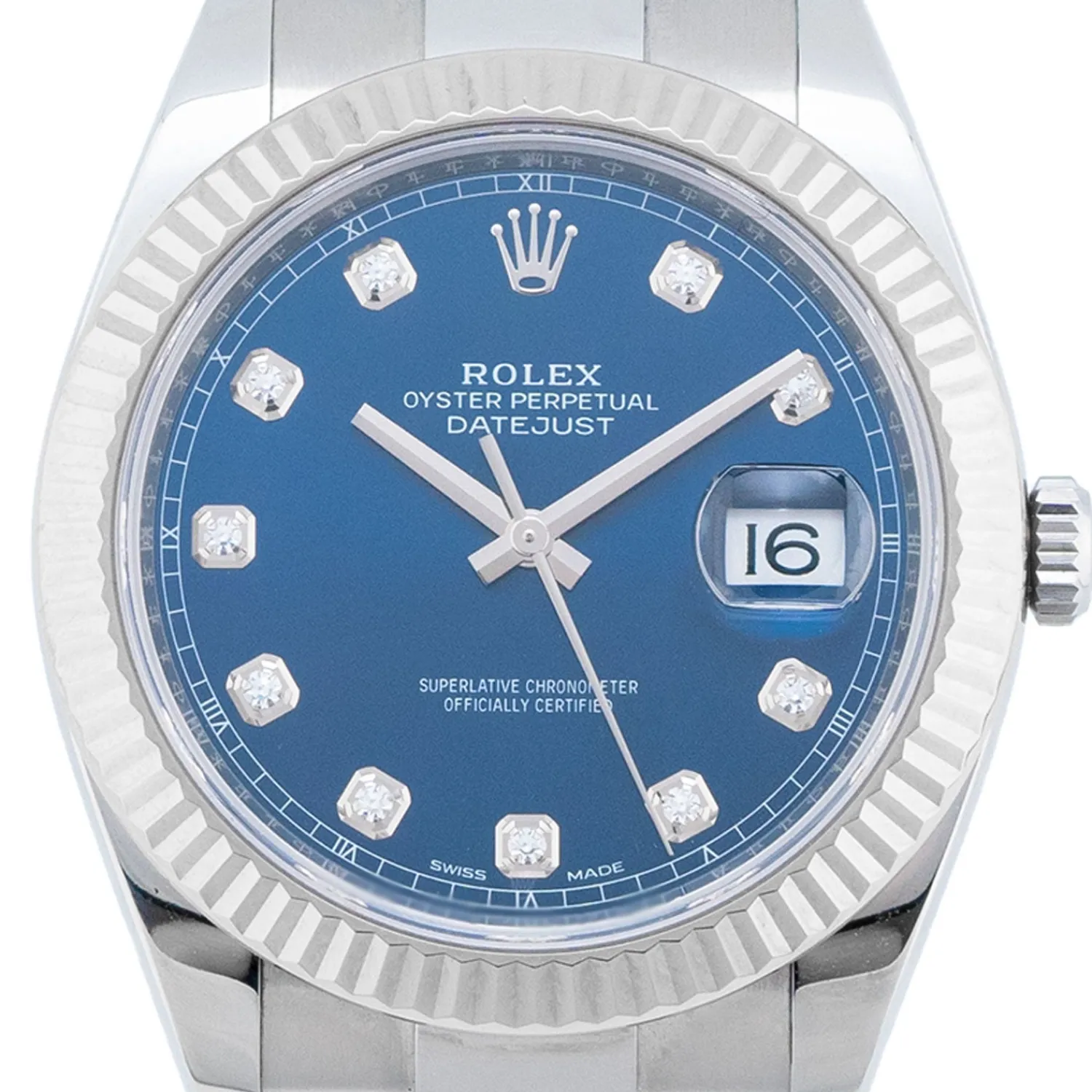 Datejust 41mm Blue Diamond Dial 2018 - 126334-Rolex Best