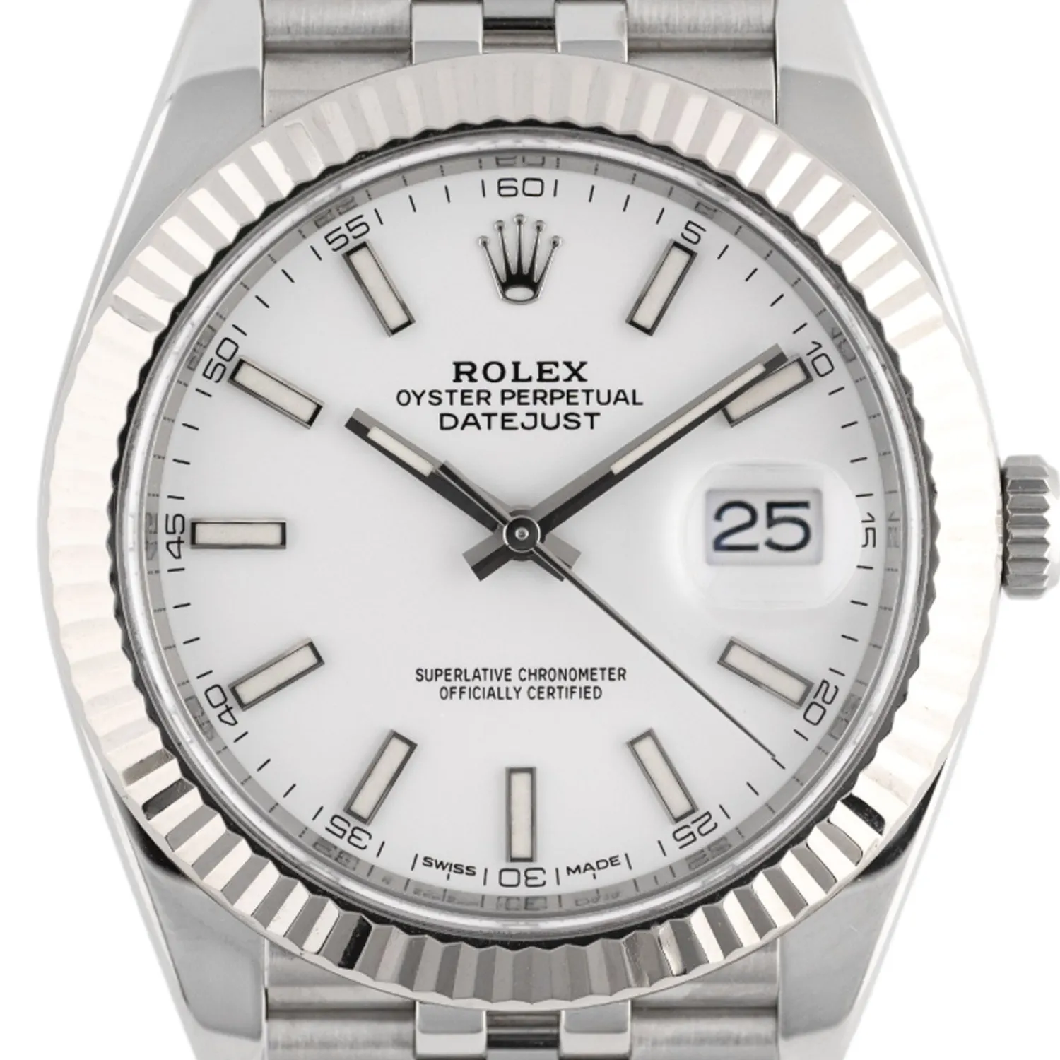 Datejust 41mm White Dial 2023 Jubilee - 126334-Rolex Sale