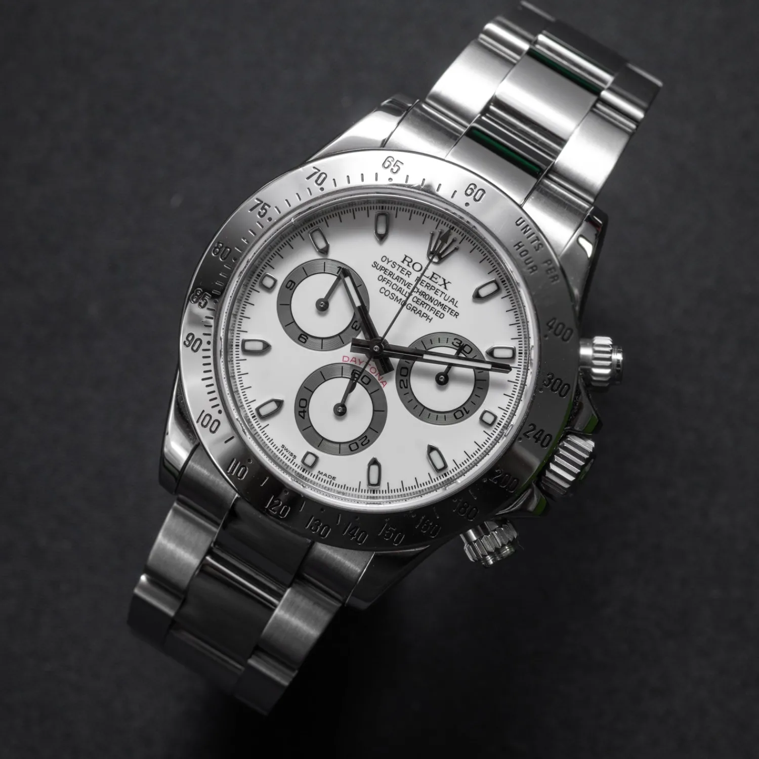 Daytona Cosmograph White Dial 2007 LC 100 Full Set - 116520-Rolex New