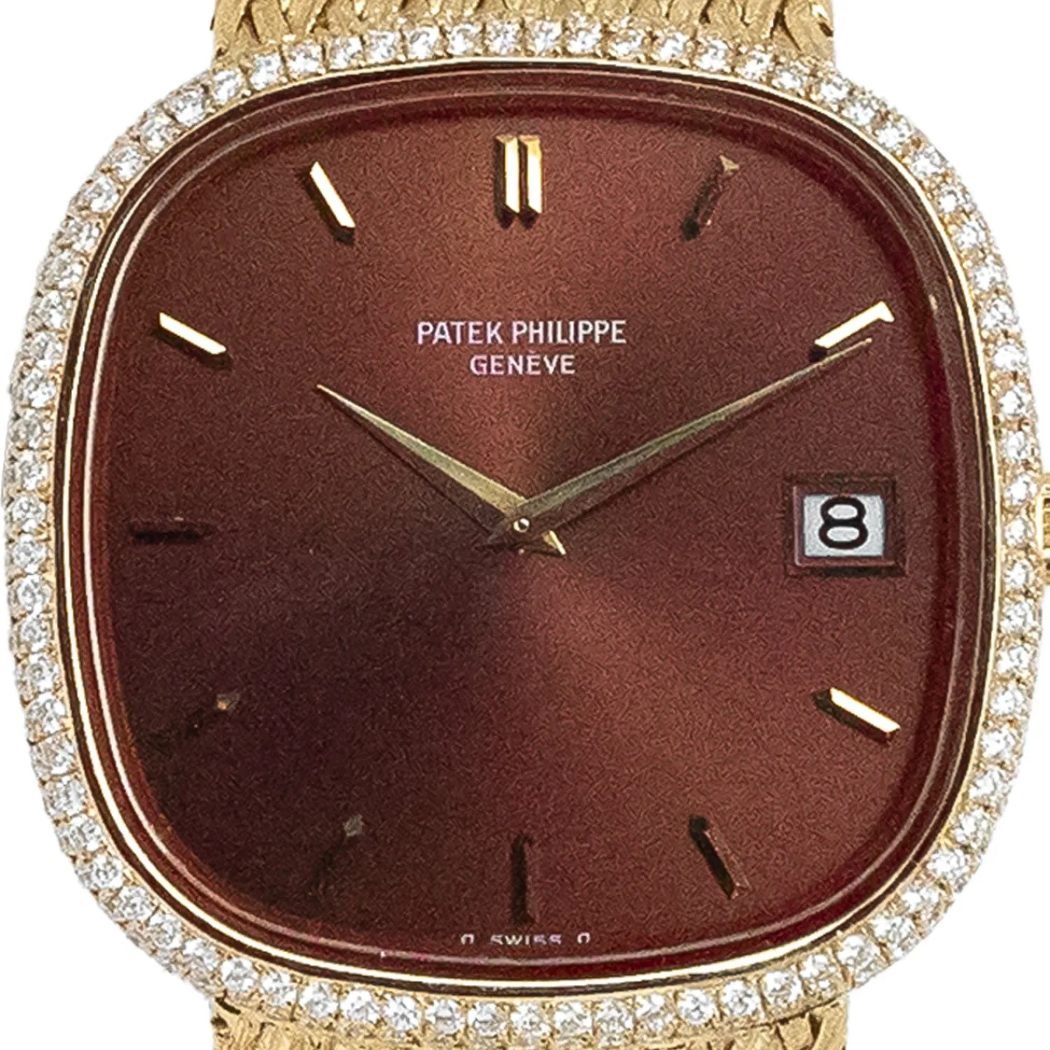 Ellipse Yellow Gold Factory Diamond Bezel 1975 - 3604-Patek Philippe Sale