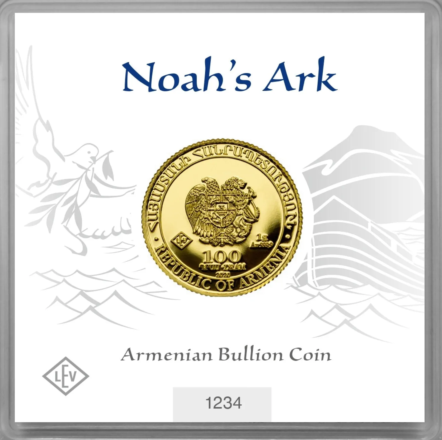 1g Gold Arche Noah 2024 (Auflage: 25.000)-LEV New