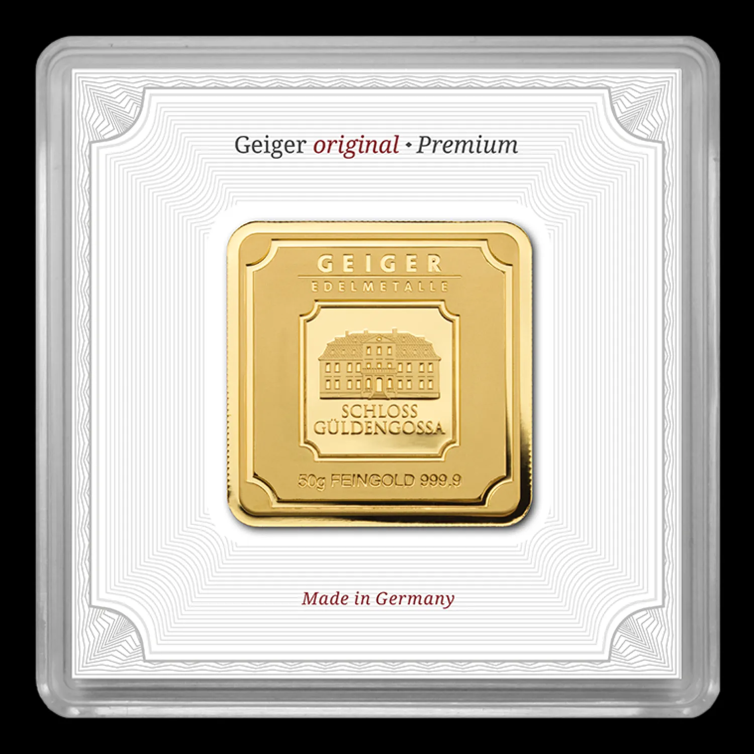 50g Goldbarren Geiger-Geiger Edelmetalle Best