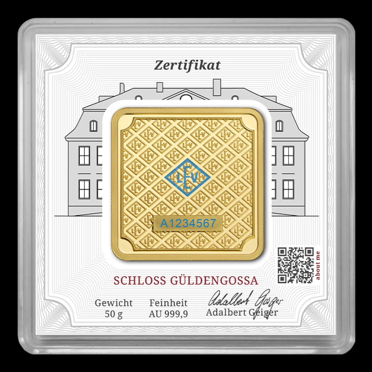 50g Goldbarren Geiger-Geiger Edelmetalle Best