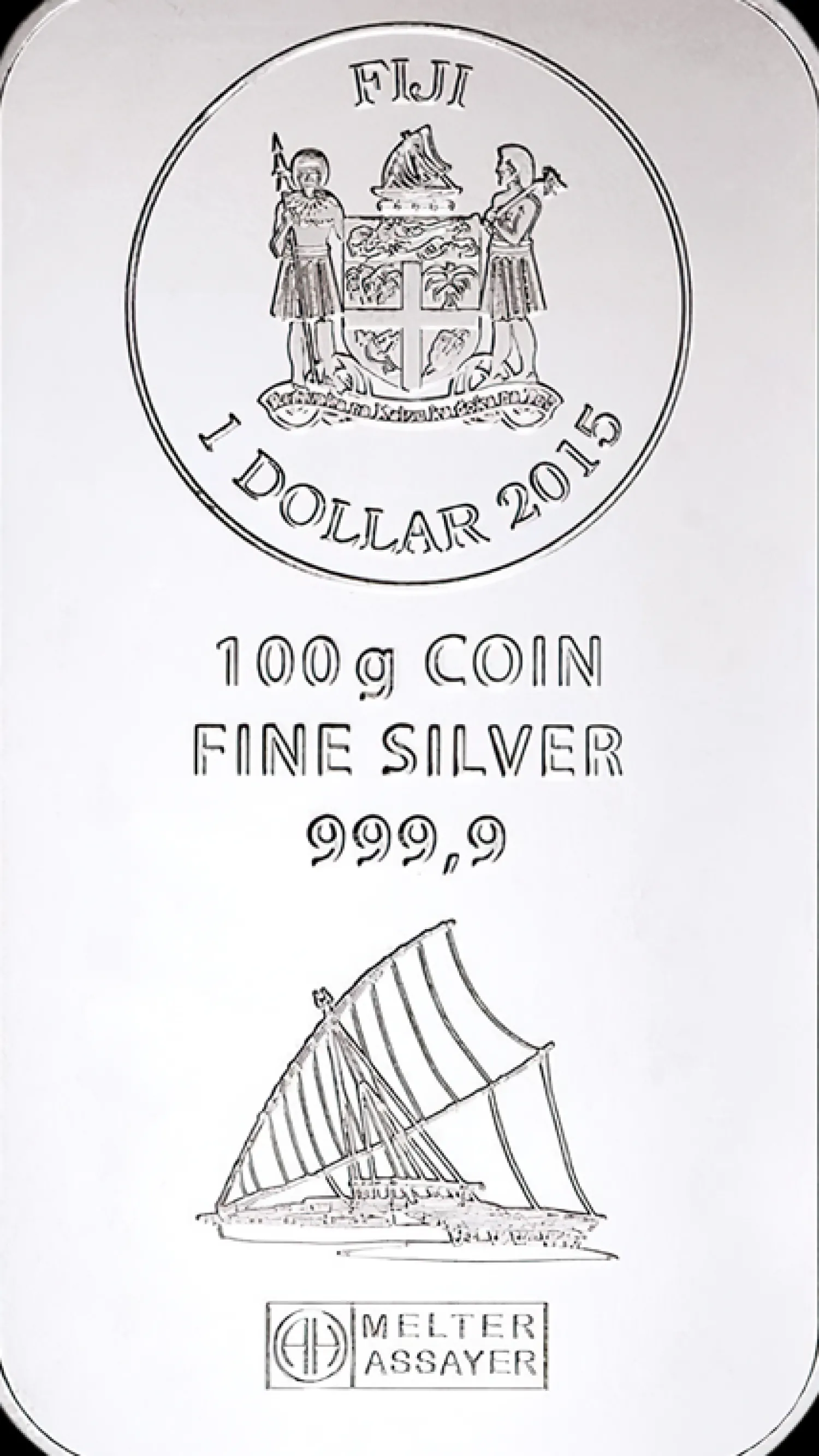 100g Silber Fiji Münzbarren-Argor Heraeus Fashion