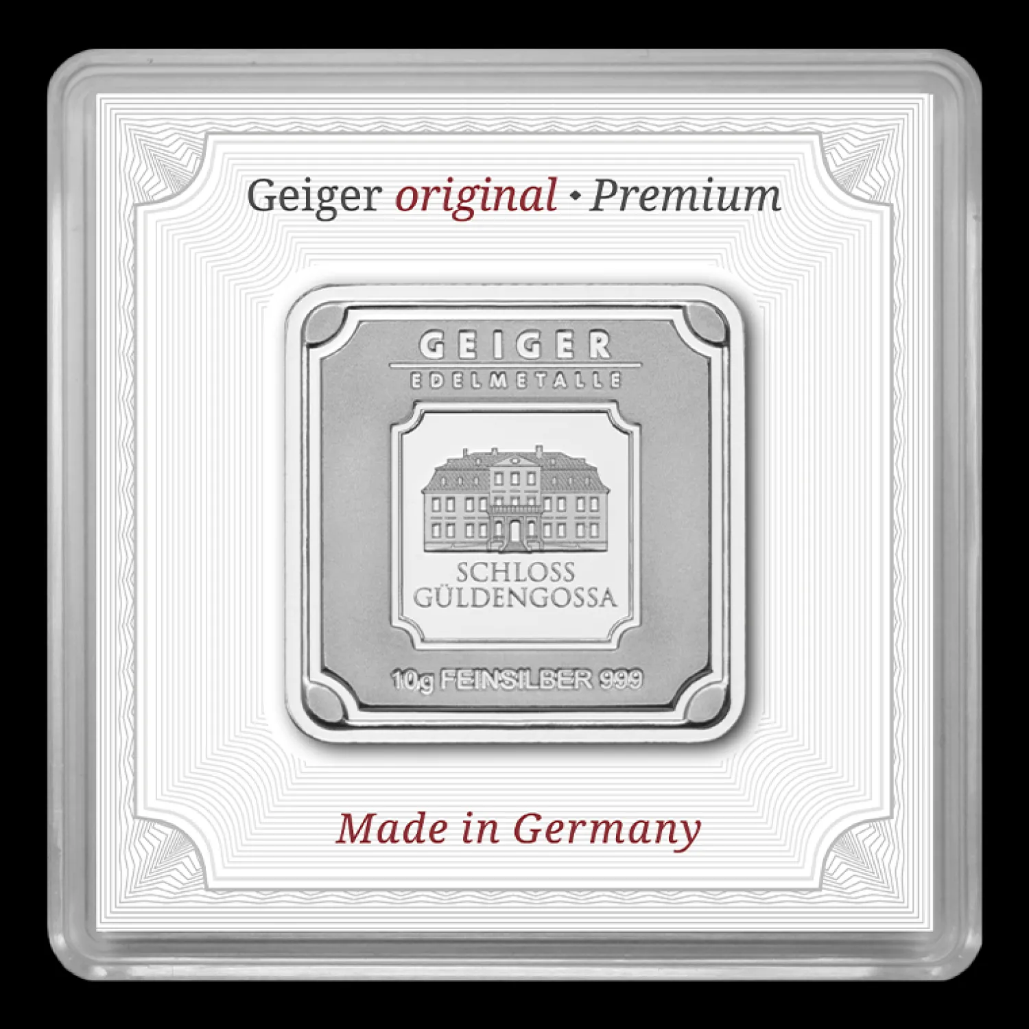 10g Silberbarren Geiger-Geiger Edelmetalle Best Sale