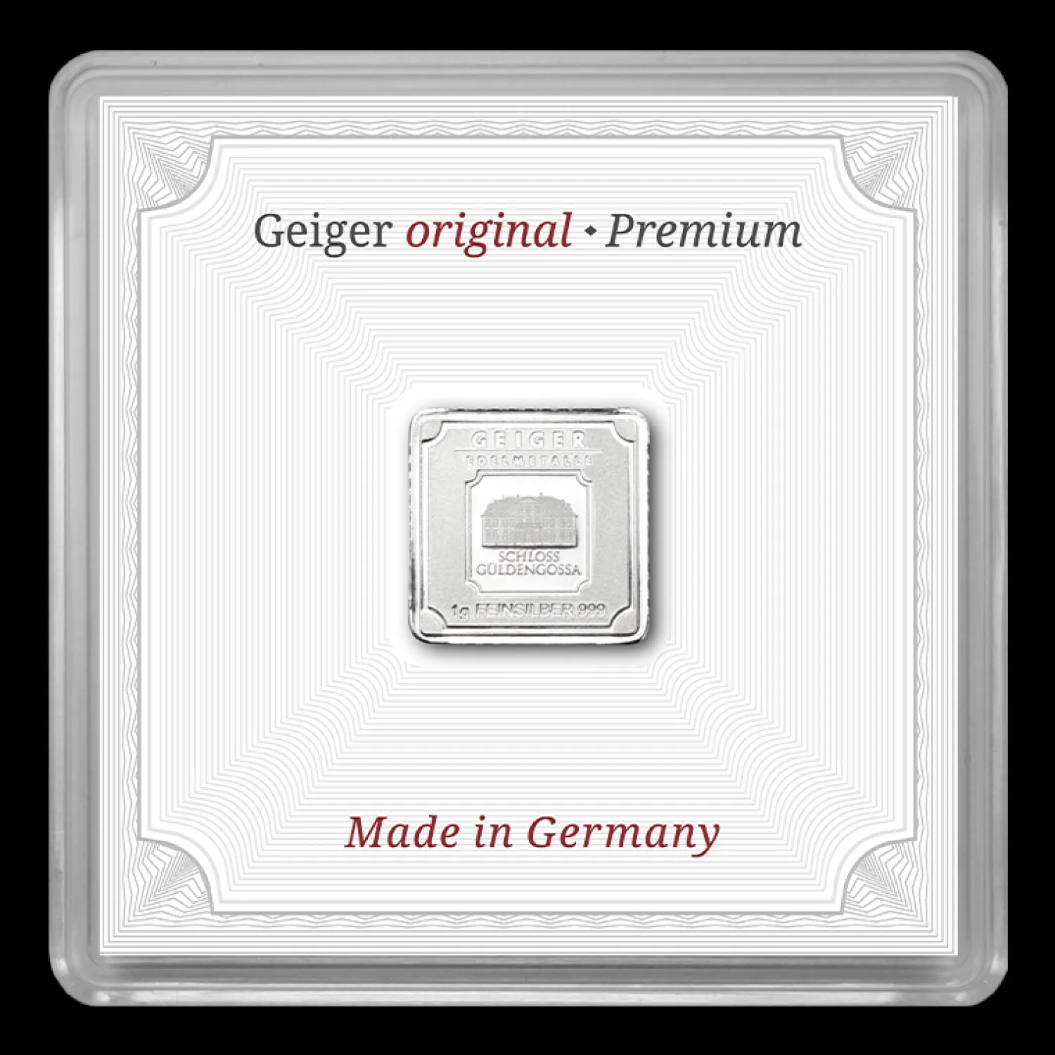 1g Silberbarren Geiger-Geiger Edelmetalle Sale