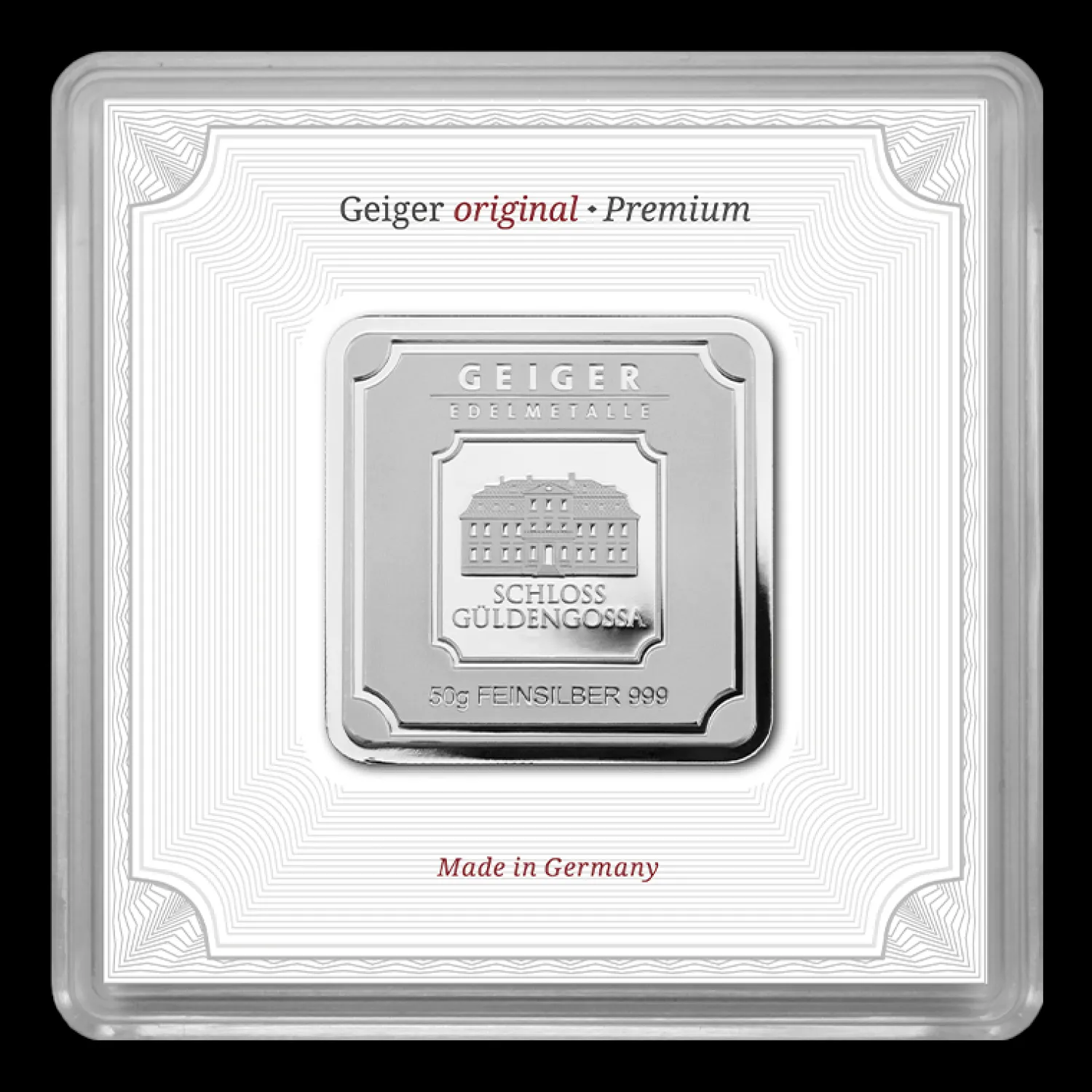 50g Silberbarren Geiger-Geiger Edelmetalle Fashion