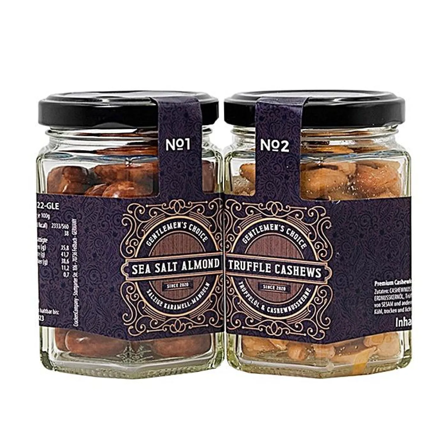 Gentlemen's Nüsse - Truffle Cashews & Sea Salt Almond-Marc Gebauer Clearance