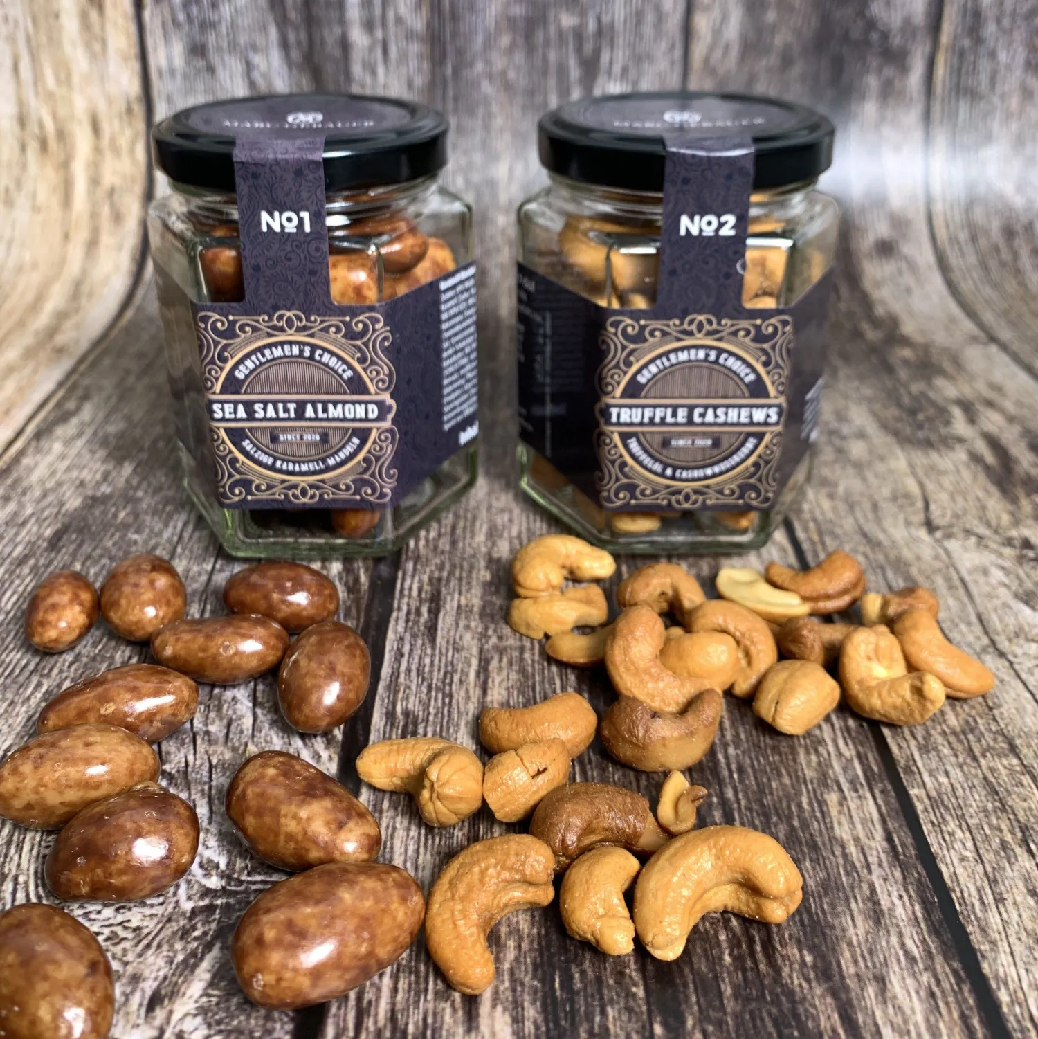 Gentlemen's Nüsse - Truffle Cashews & Sea Salt Almond-Marc Gebauer Clearance