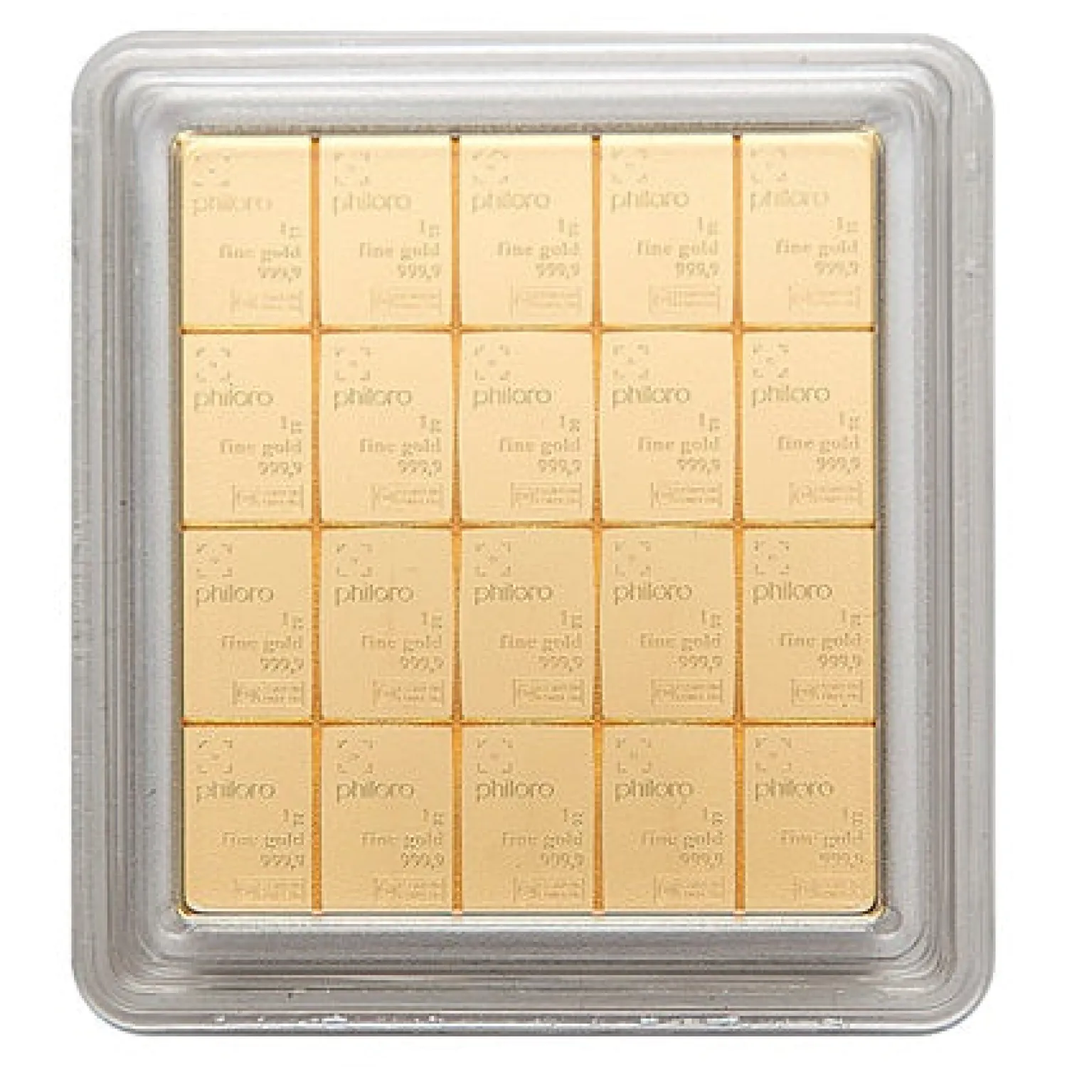 Gold CombiBar® 20 x 1 g --Philoro Hot