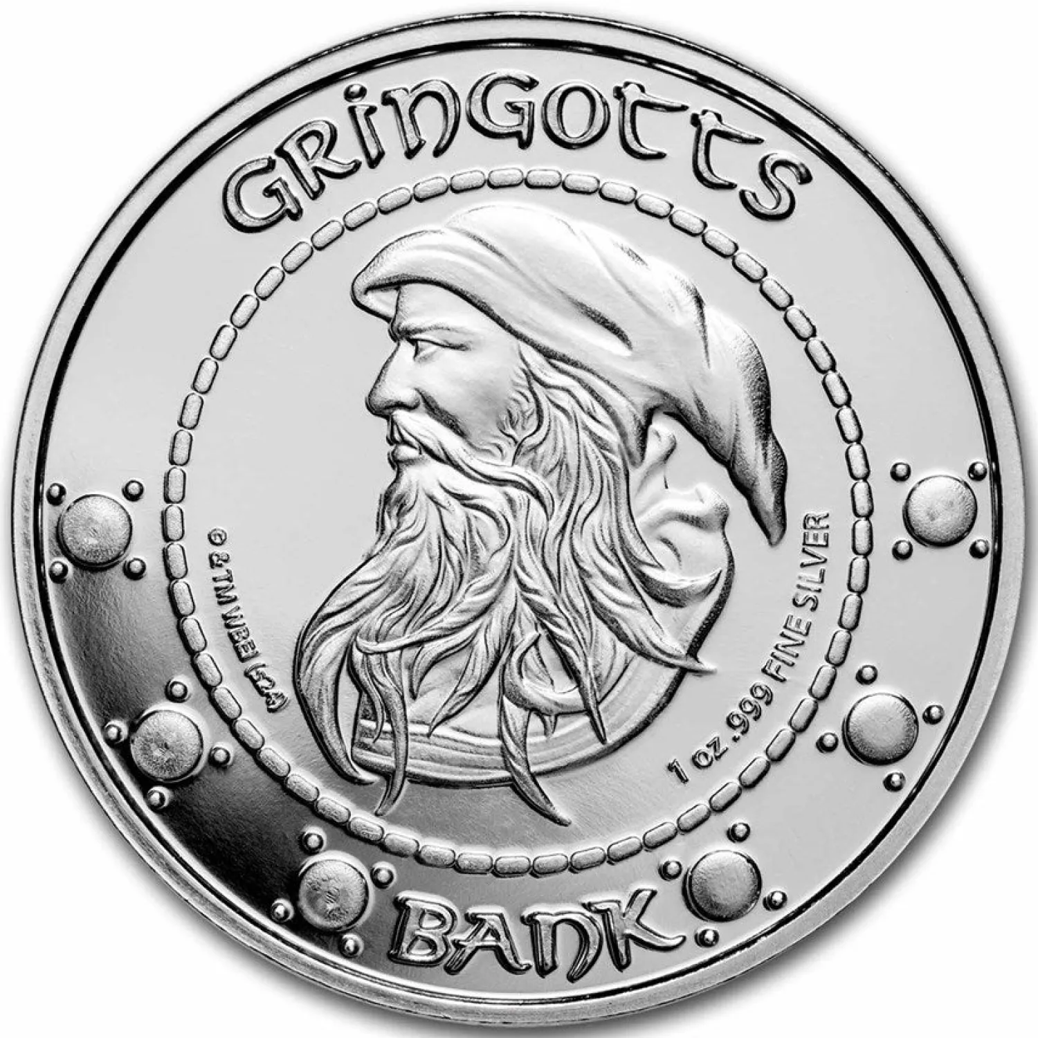 Harry Potter 1 oz Silver Currency: Gringotts Sickle Round-Diverse Hot