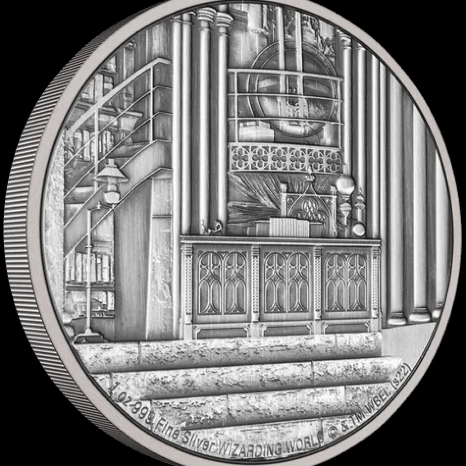 HOGWARTS™ - Dumbledore's Office 1oz Silver Coin-New Zealand Mint Flash Sale