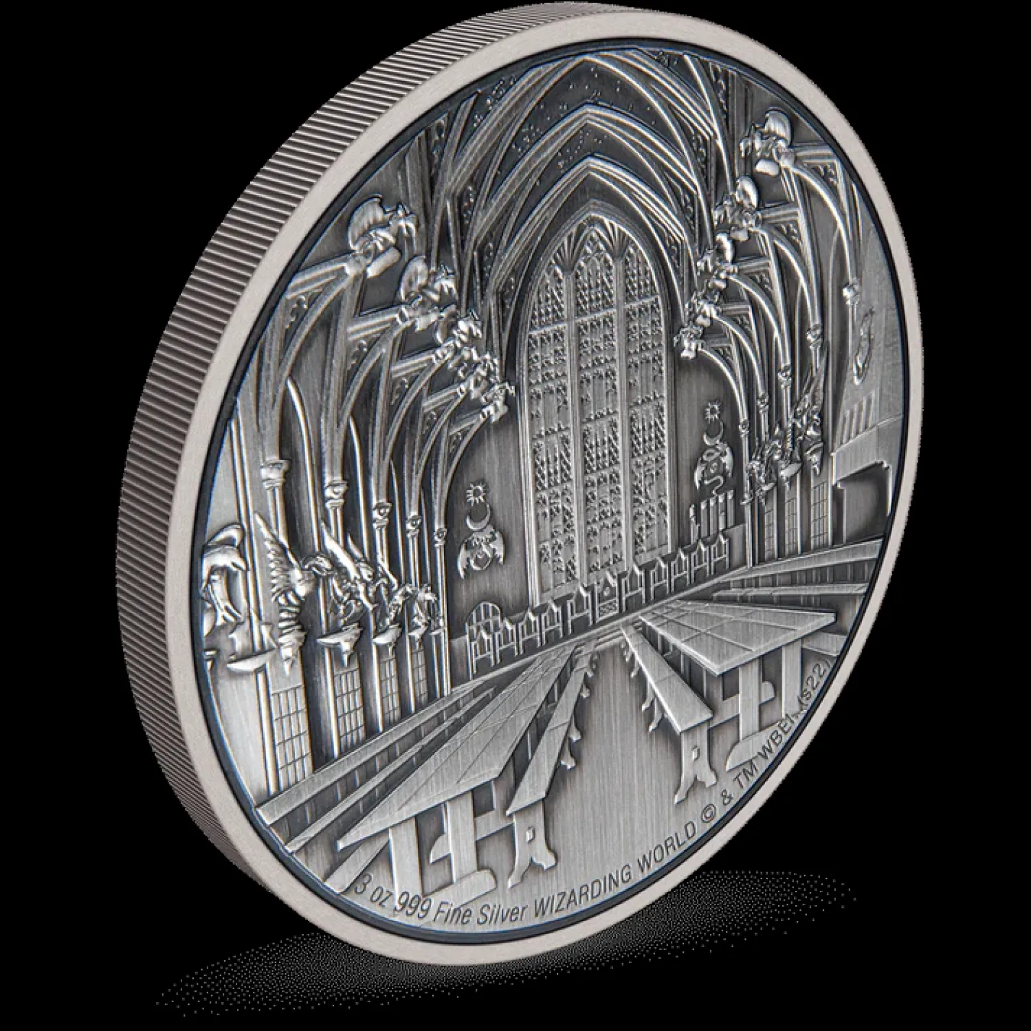 HOGWARTS™ - The Great Hall 3oz Silver Coin-New Zealand Mint Fashion