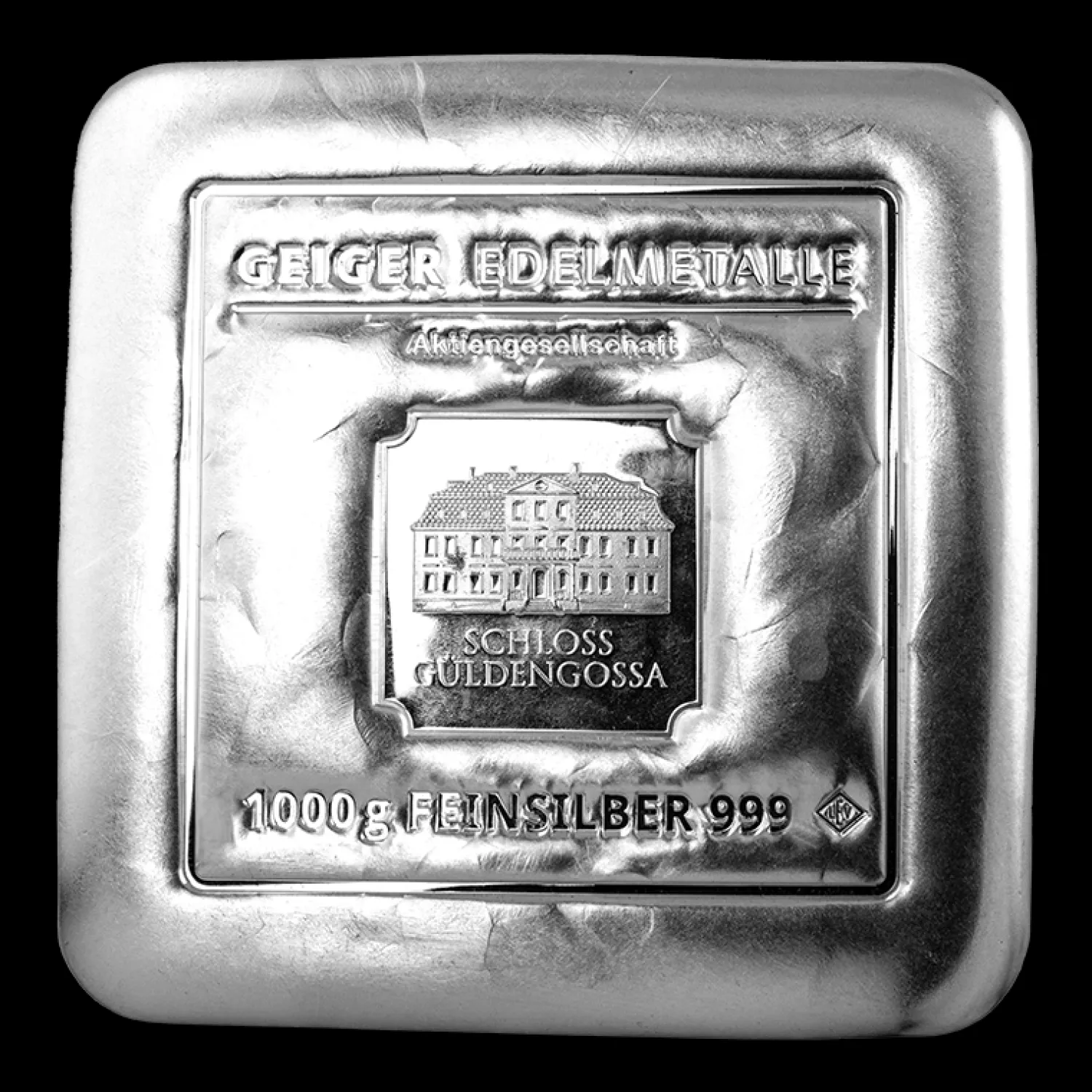 1kg Silberbarren Geiger (gegossen)-Geiger Edelmetalle Best