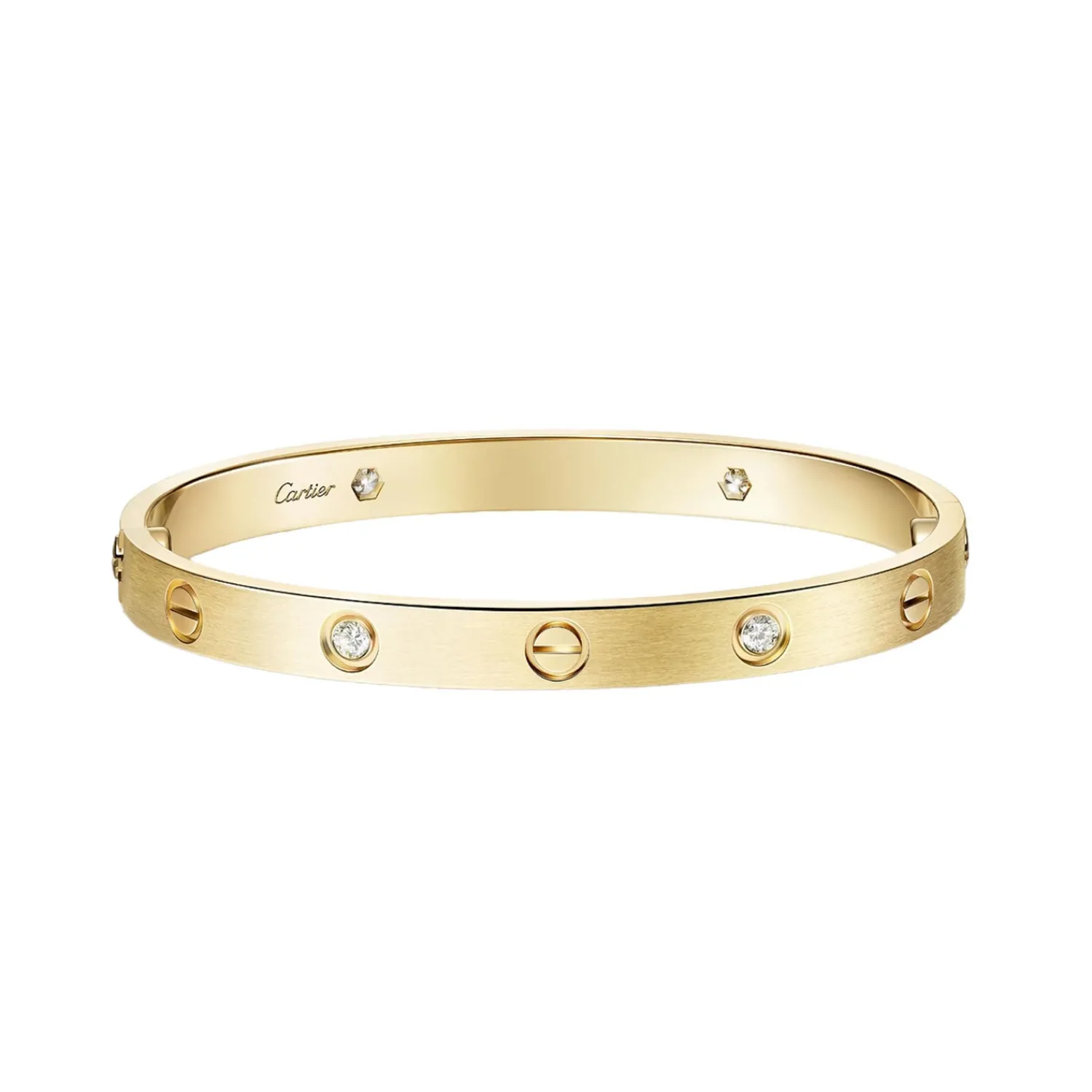 LOVE Bracelet Classic Brushed 4 Diamonds-Cartier Flash Sale