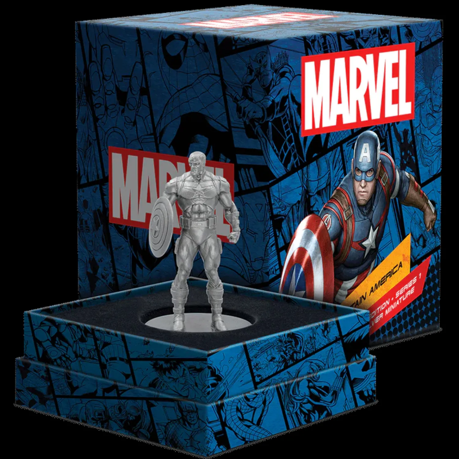 Marvel – Captain America 150g Silver Miniature-New Zealand Mint Fashion