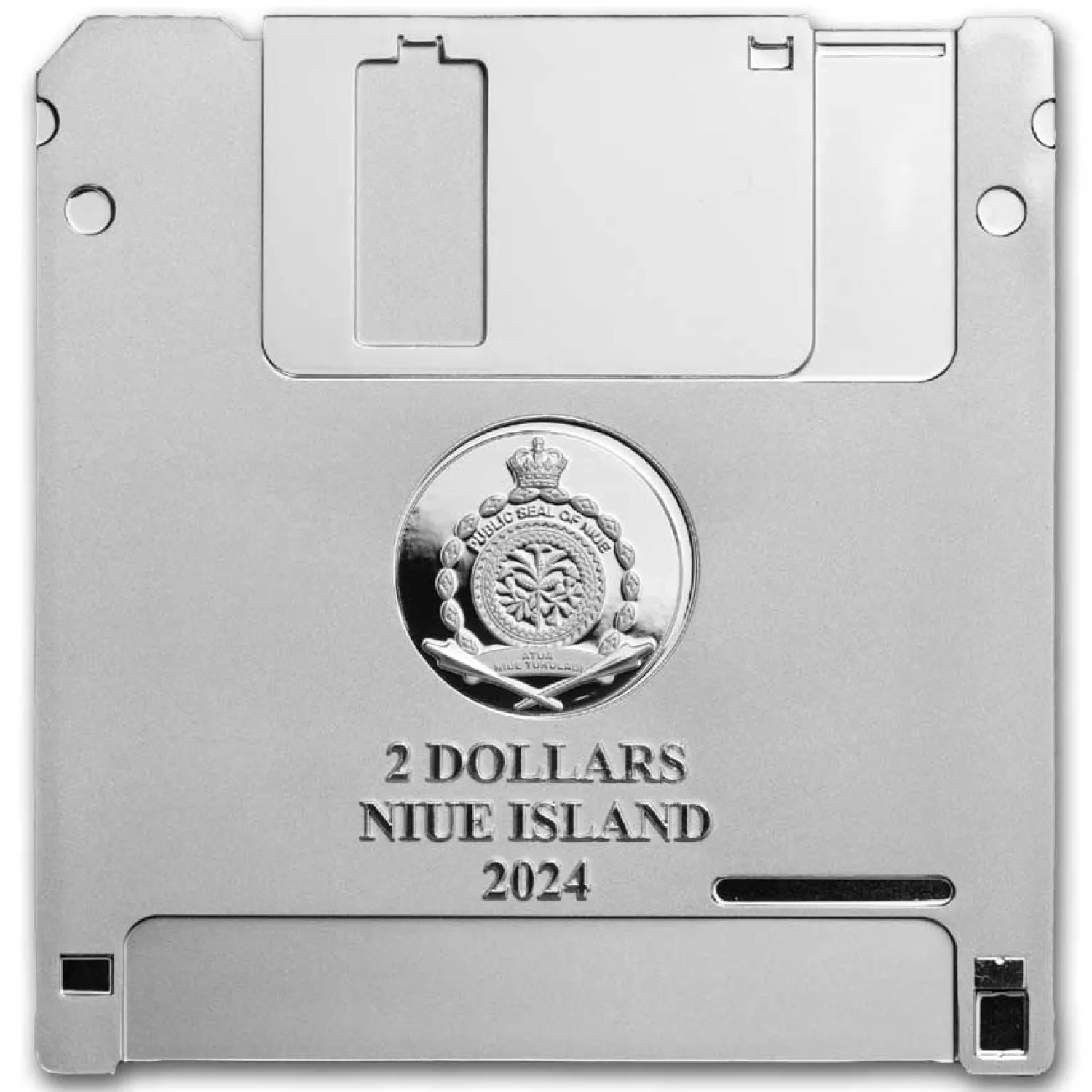 2024 Niue 2 oz Silver TechStalgic; Floppy Disk (with Box and CoA)-Diverse Discount