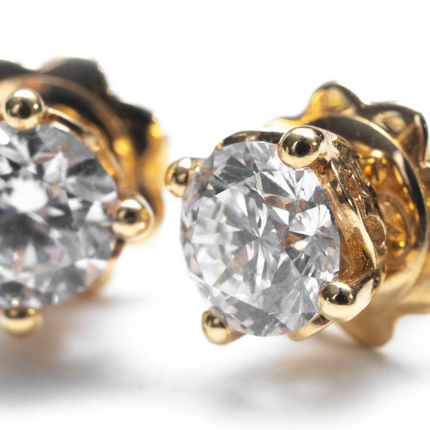 Ohrringe Rotgold Diamant TW VS1 2x0,50 ct-Just Jewels Store