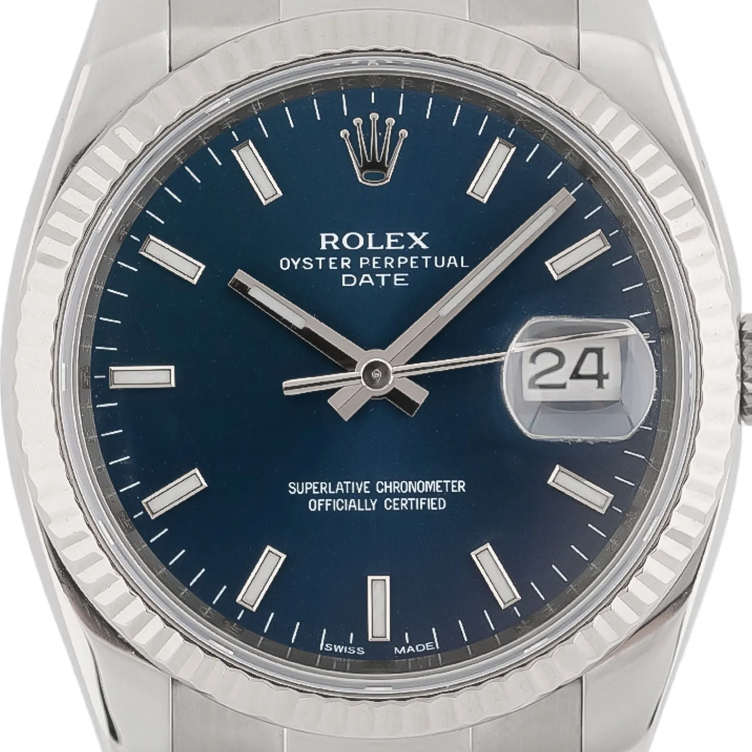 Oyster Perpetual Date Blue Dial - 115234-Rolex Shop