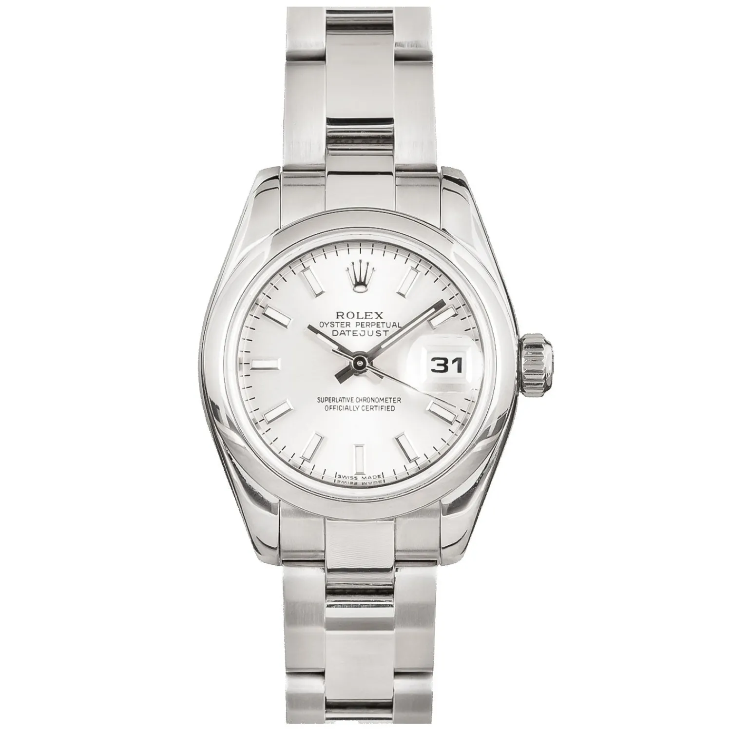 Oyster Perpetual Lady Date Silver Dial 26mm 2006 - 79160-Rolex Cheap