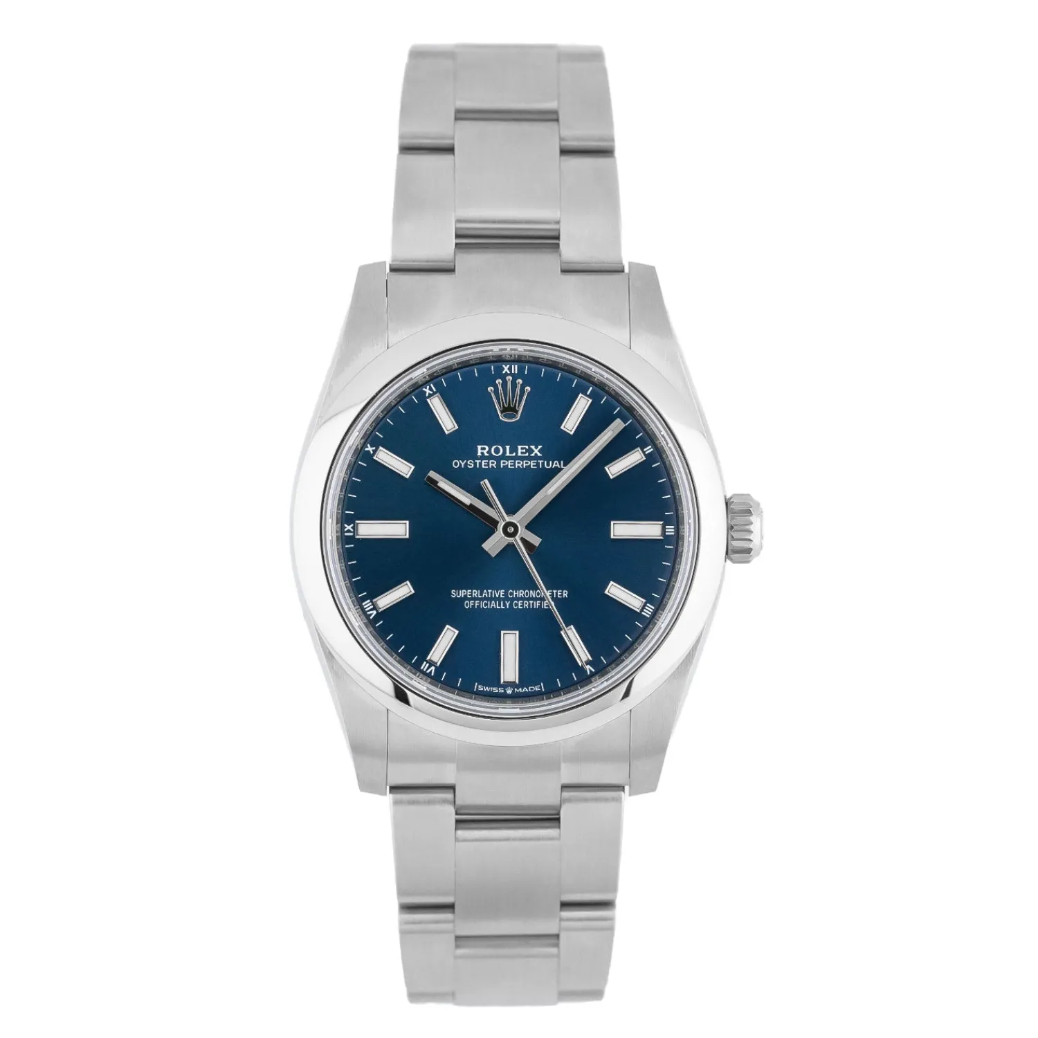 Oyster Perpetual 34mm Blue Dial 2024 - 124200-Rolex Outlet