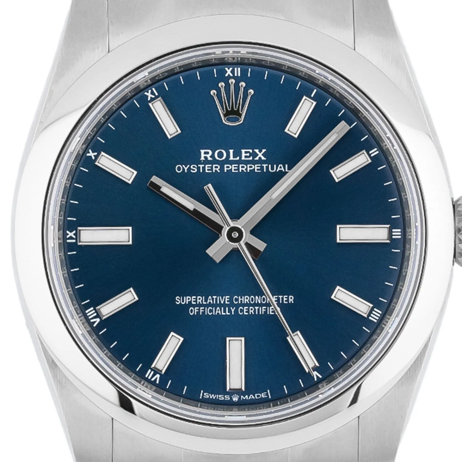 Oyster Perpetual 34mm Blue Dial 2024 - 124200-Rolex Outlet