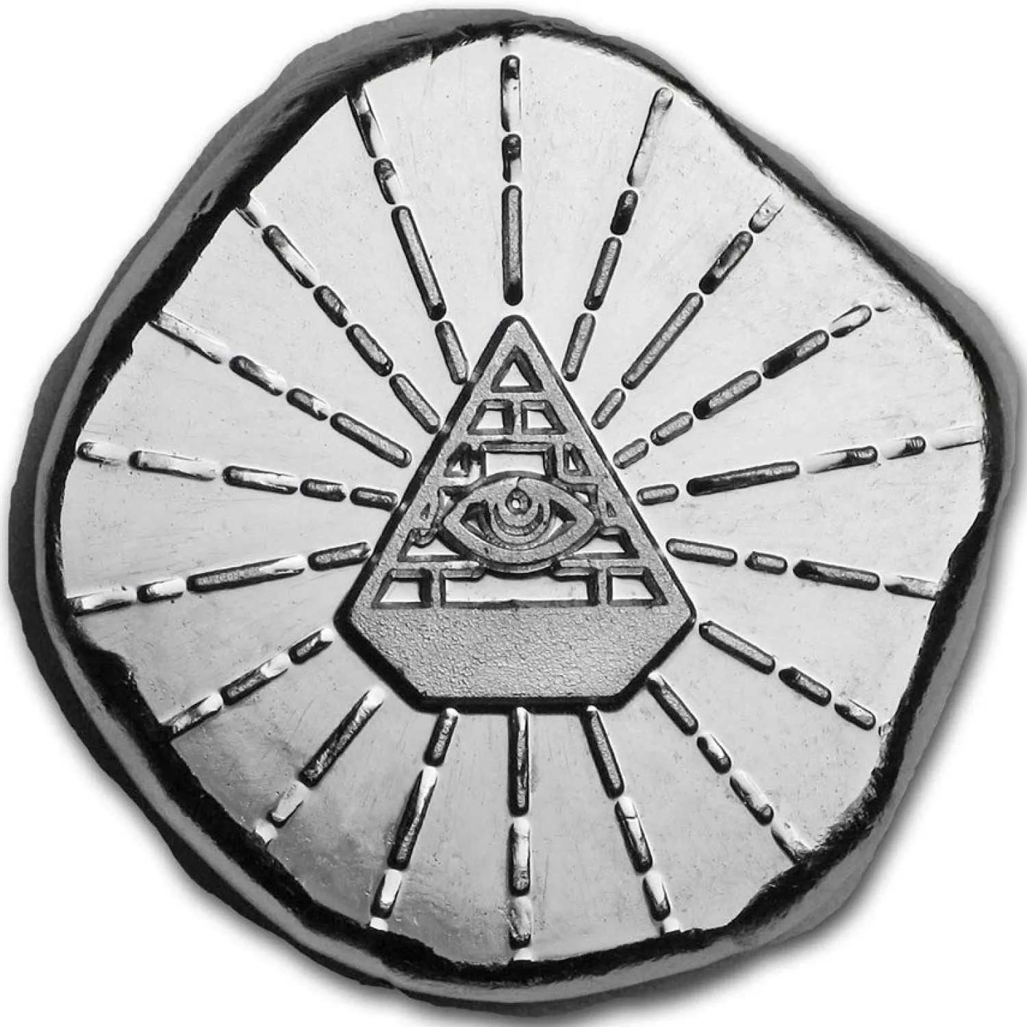 1/2 oz Hand Poured Lucky Pieces - (All Seeing Eye)-9Fine Mint Sale
