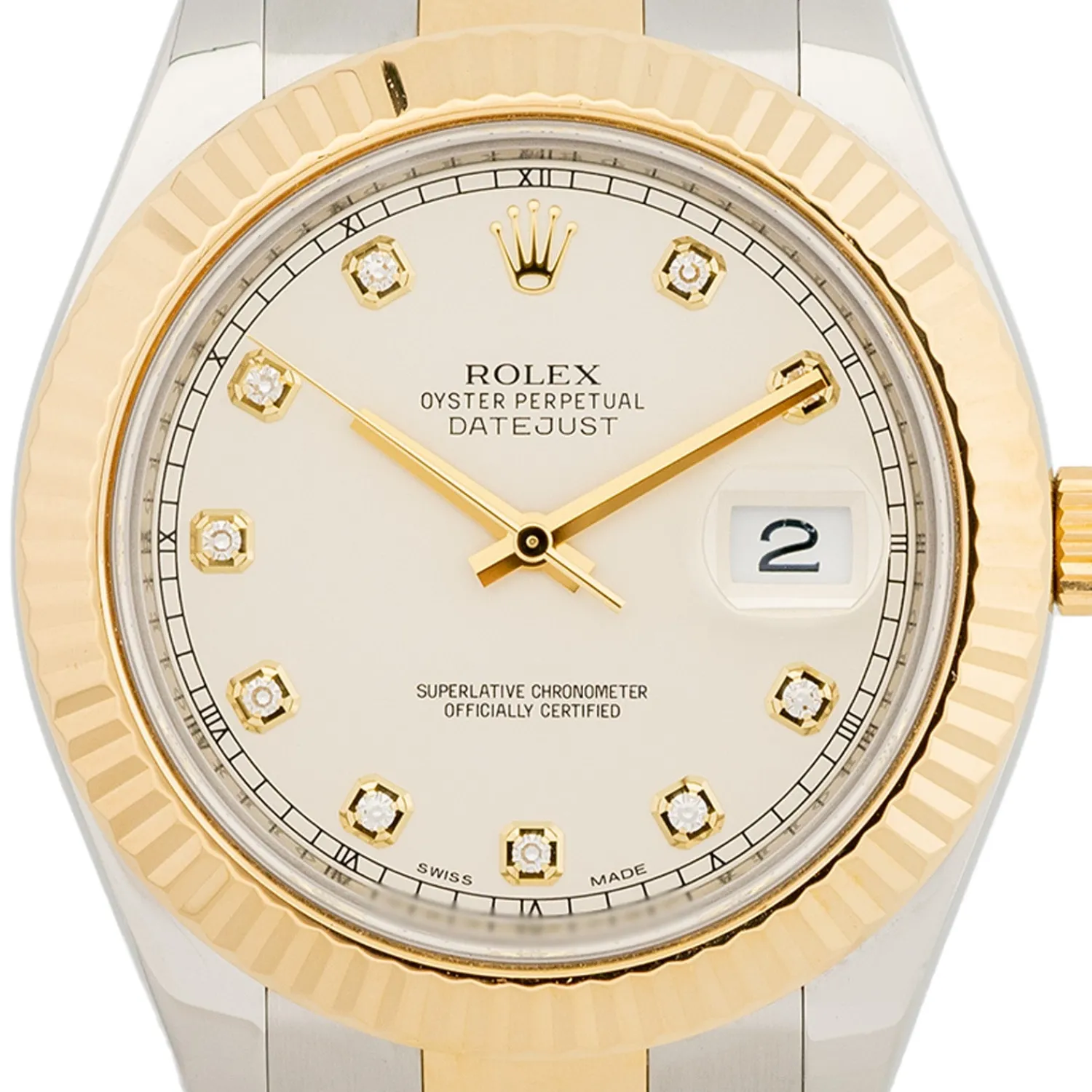 Datejust 41mm Silver Diamond Dial 2020 - 116333-Rolex Fashion