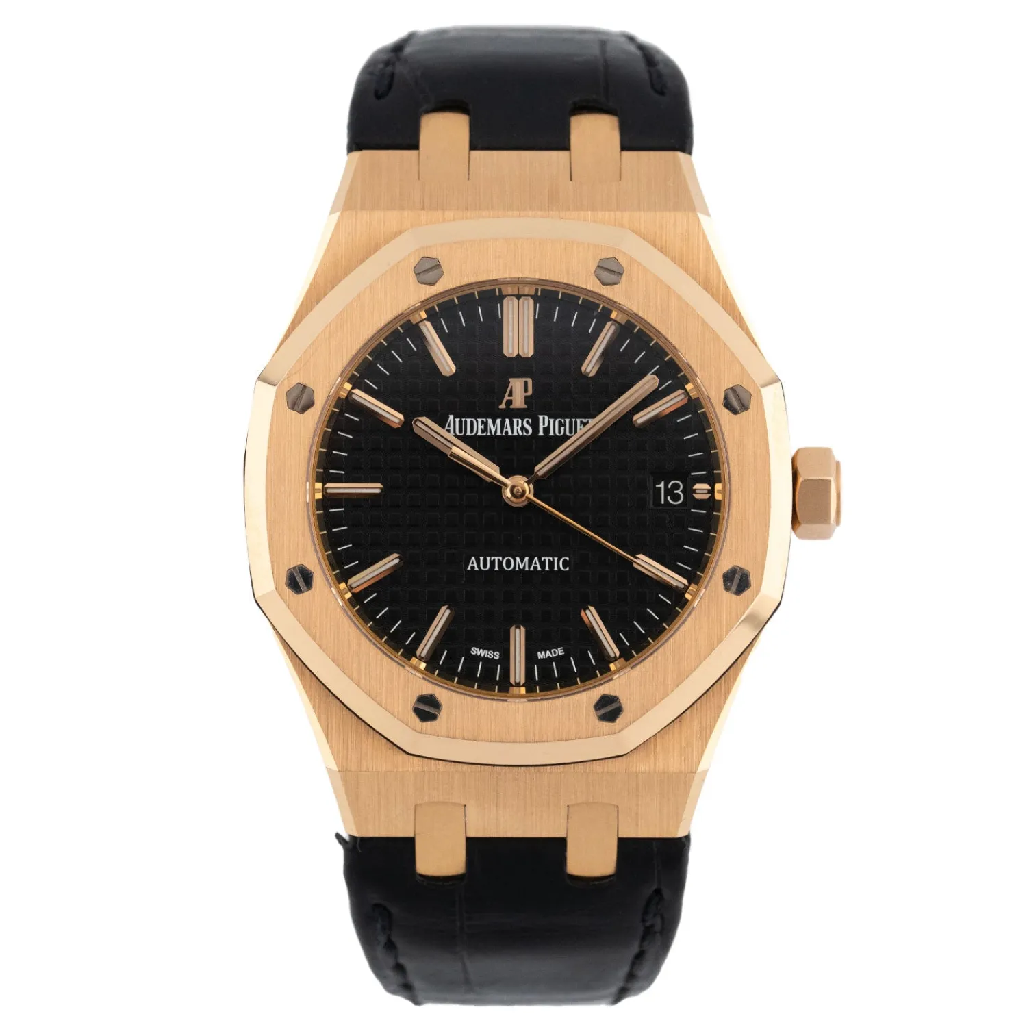 Royal Oak Selfwinding Roségold Black Dial 2015 - 15450OR.OO.D002CR.01-Audemars Piguet Cheap