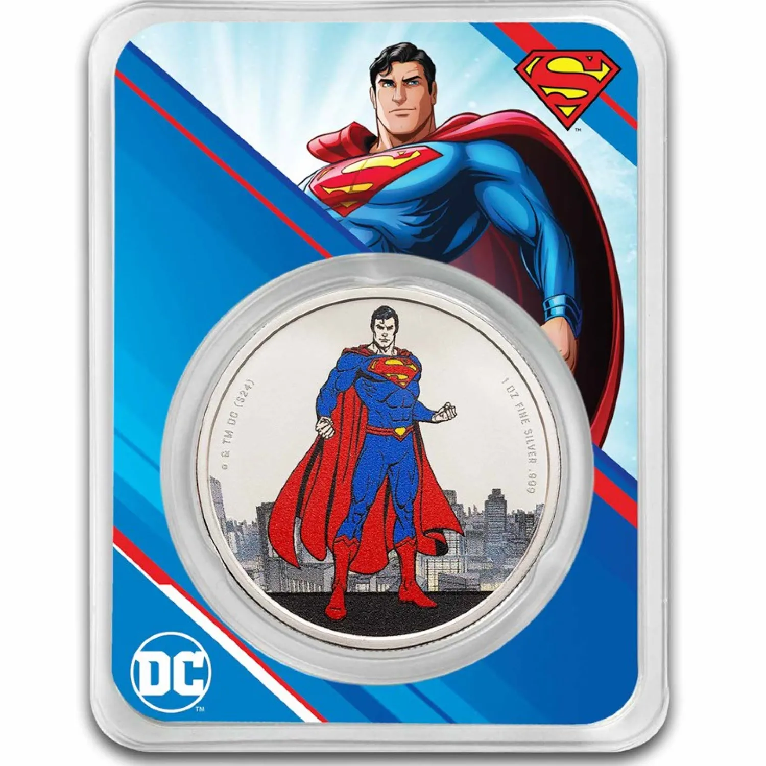 2024 Samoa 1 oz Silver DC Comics Superman Colorized with TEP-Diverse Online