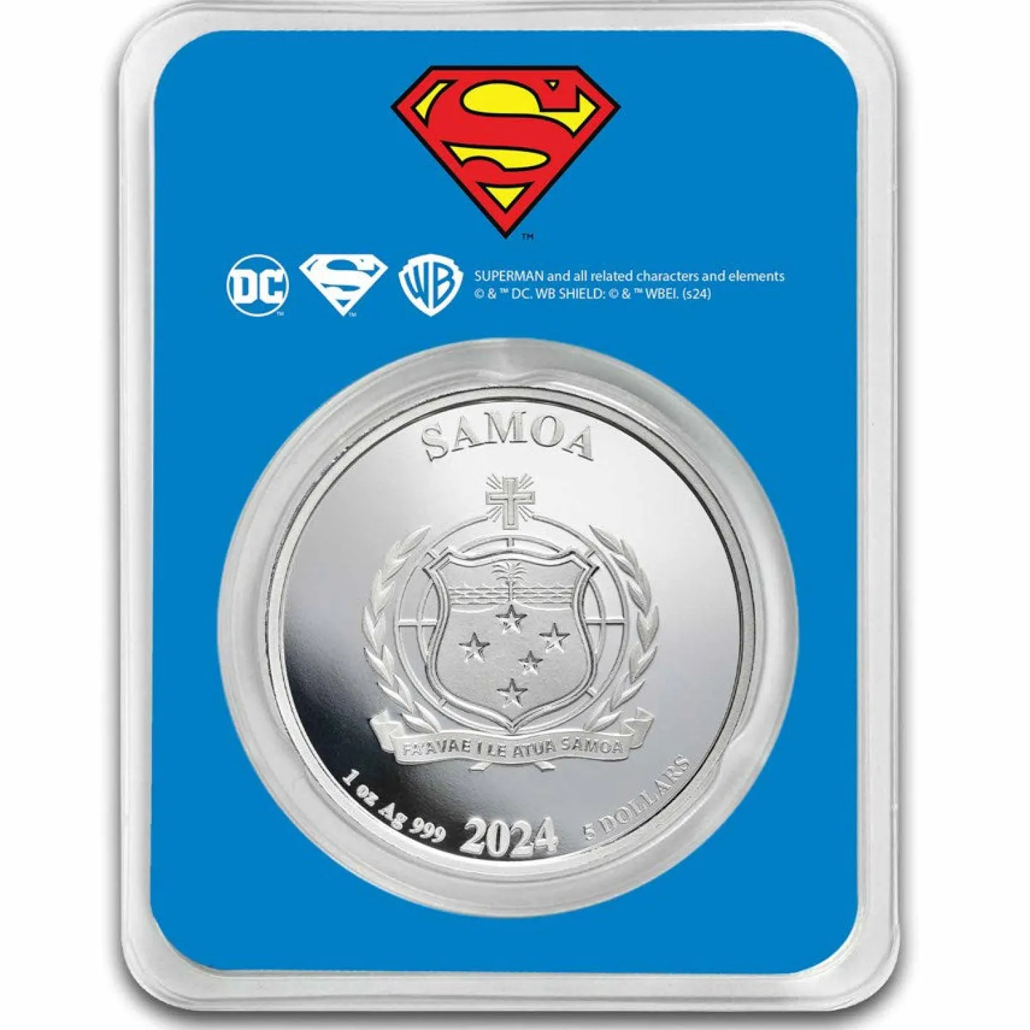 2024 Samoa 1 oz Silver DC Comics Superman Colorized with TEP-Diverse Online