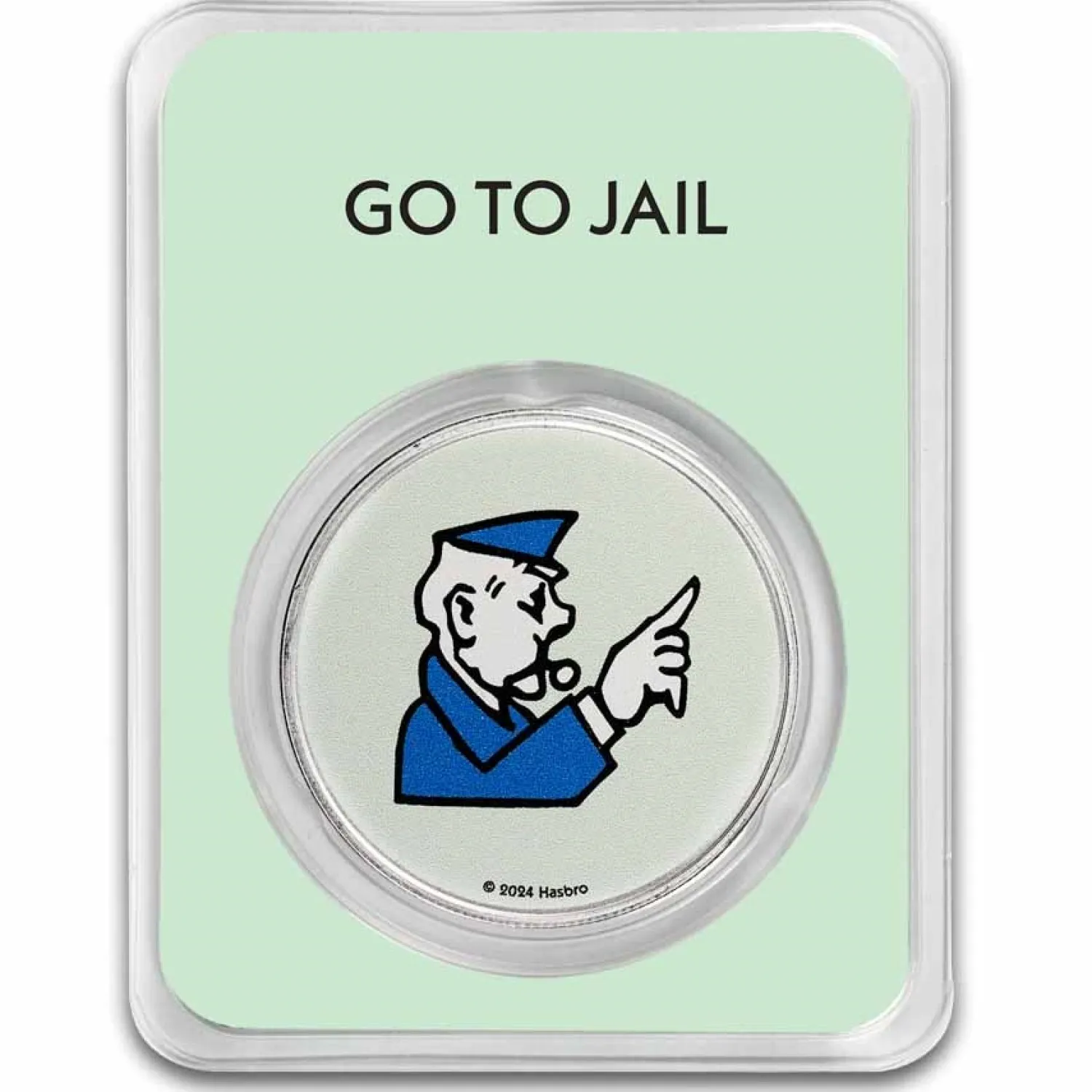2024 Samoa 1 oz Silver Monopoly Board Space: Go to Jail with TEP-Diverse Hot
