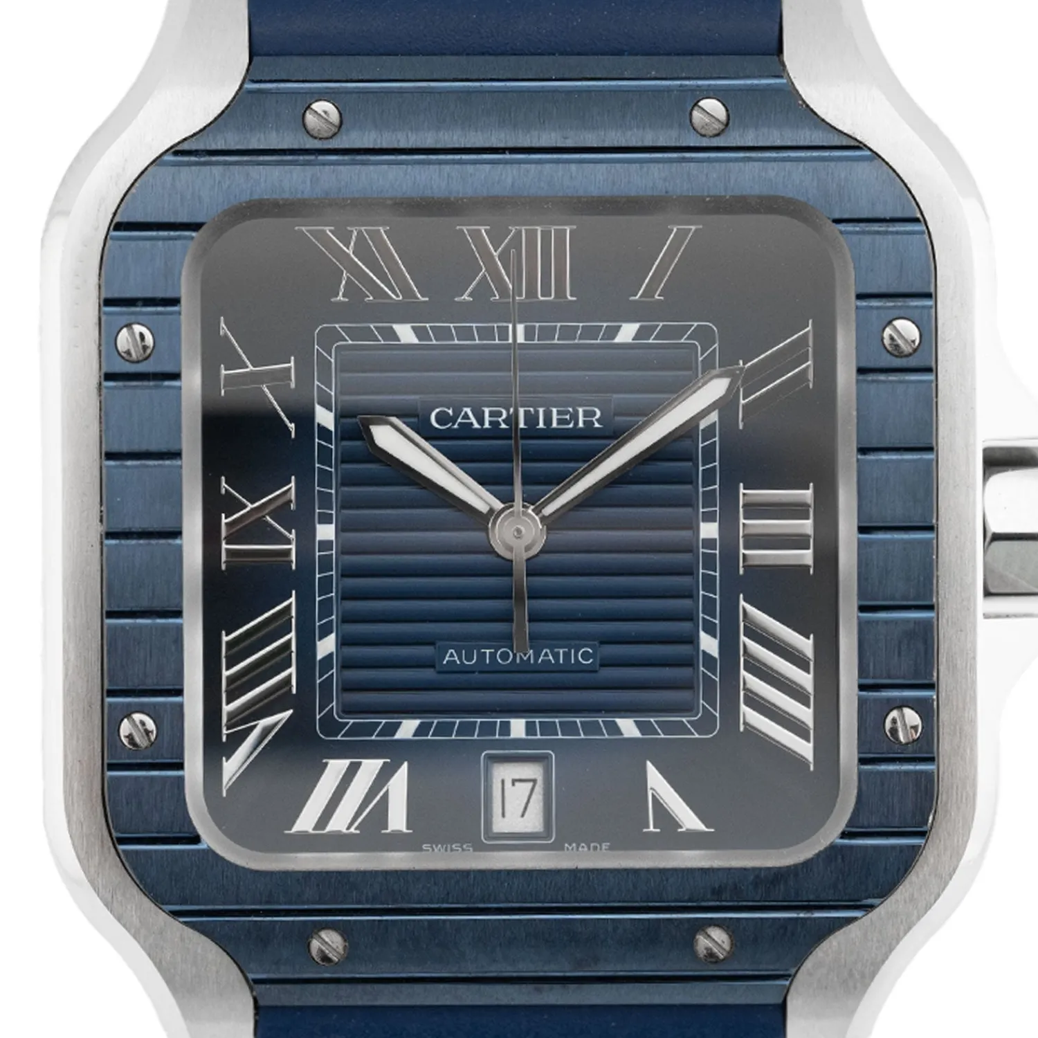 Santos Blue Dial 2022 - WSSA0048-Cartier Store