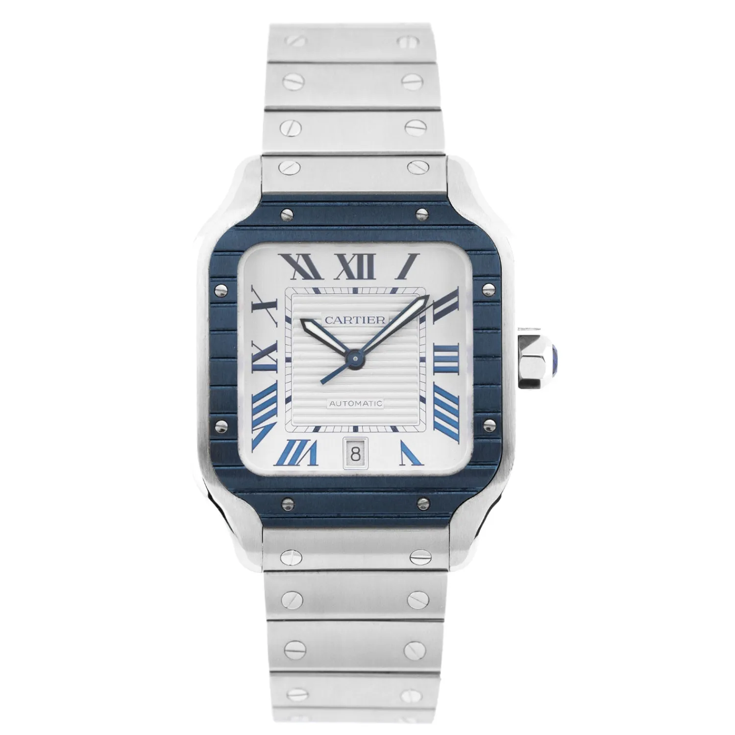 Santos White Dial 2022 - WSSA0047-Cartier Online