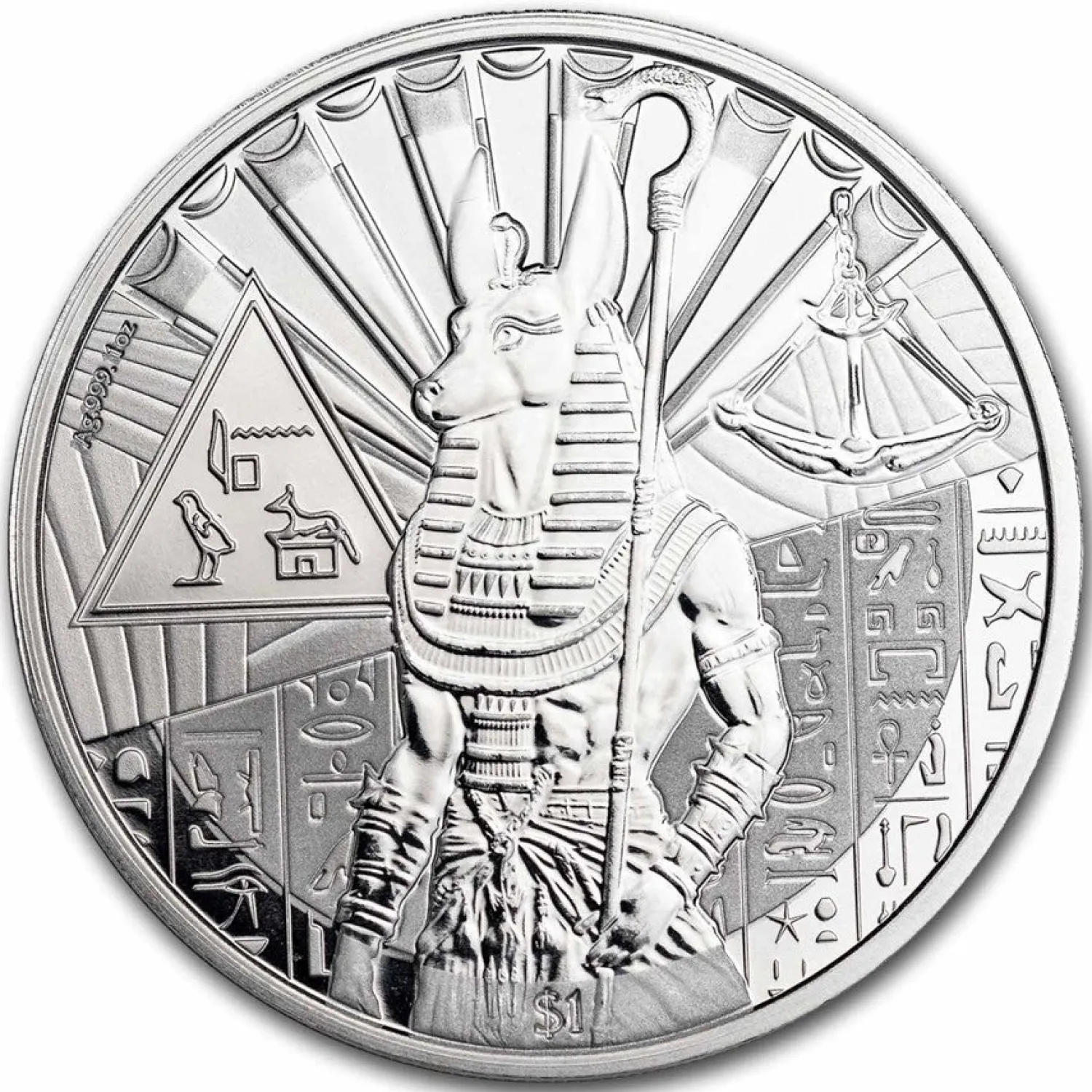 2023 Sierra Leone 1 oz Silver Egyptian Gods: Anubis-Diverse Cheap