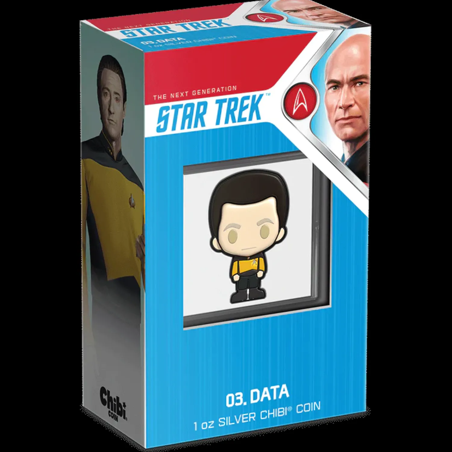 Star Trek – Data 1oz Silver Chibi® Coin-New Zealand Mint Store