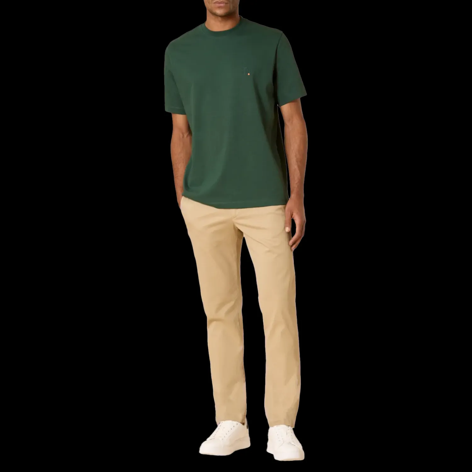 The LUXURY Basic T-Shirt - Dark Green-Gebauer & Gebauer Outlet