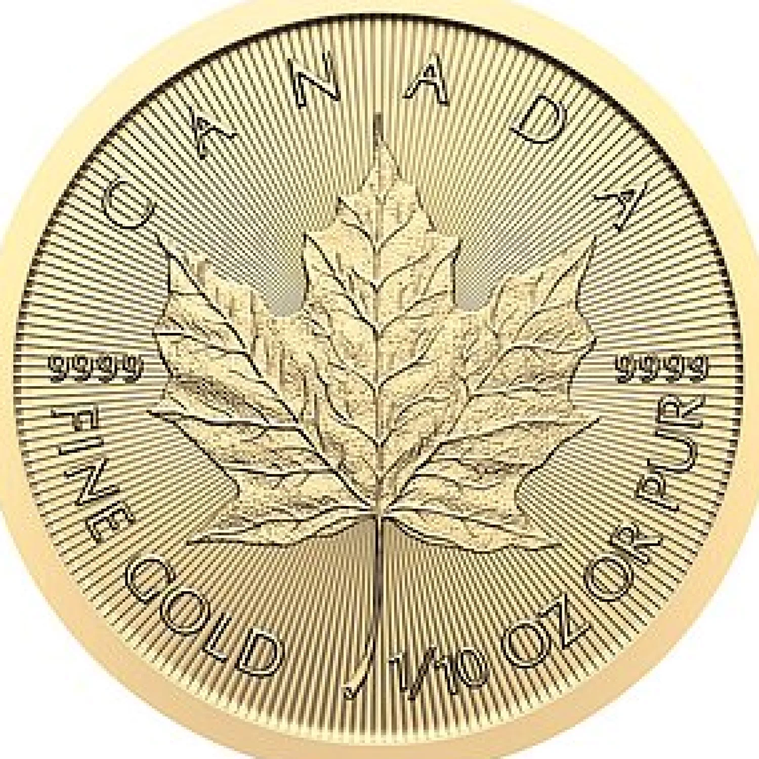 1/10 Unze Gold Maple Leaf 2024-Royal Canadian Mint New