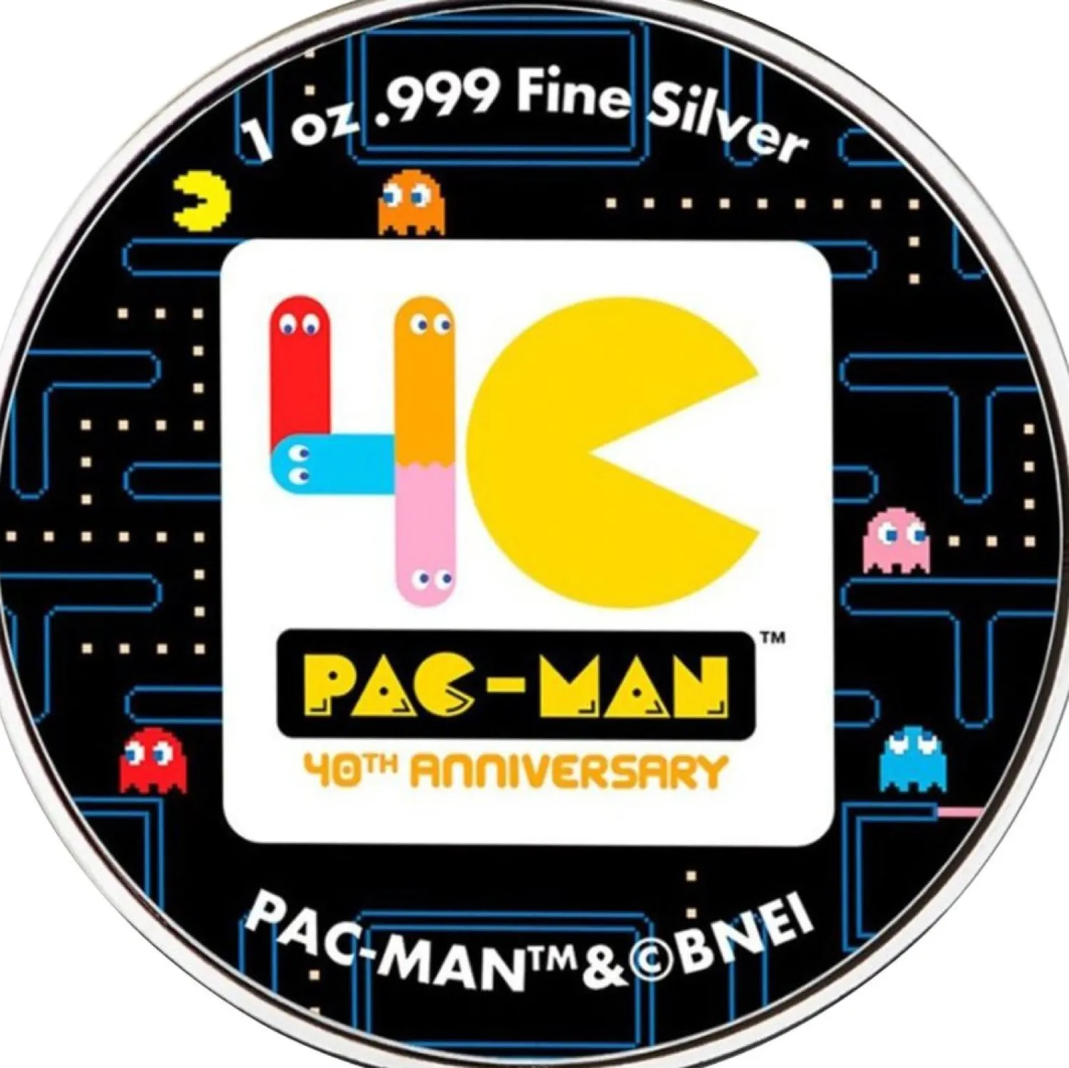 1 Unze Silber 40 Jahre Pacman 2020 (Auflage: 4.000 | coloriert)-Diverse New