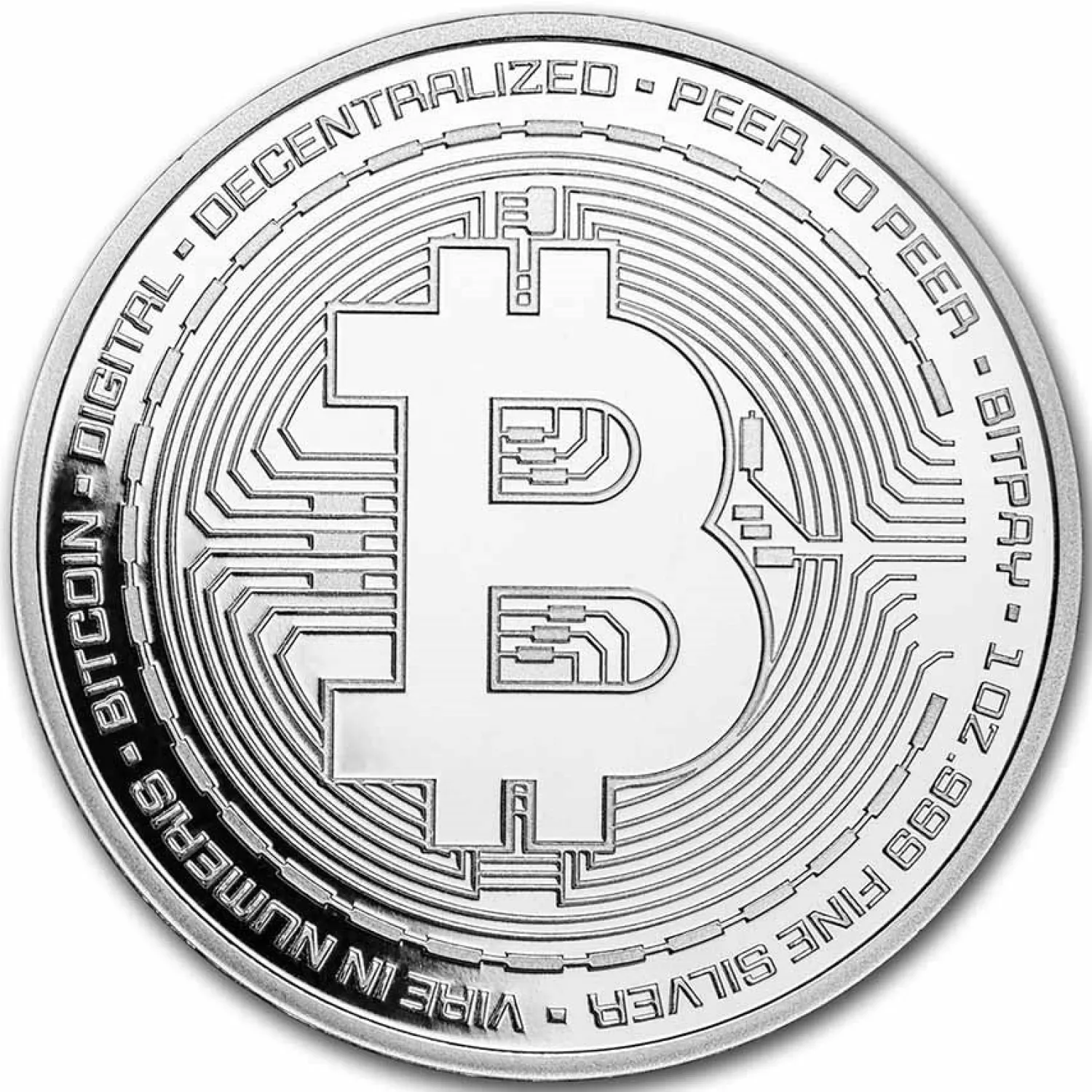 1 Unze Silber Bitcoin-Diverse Discount