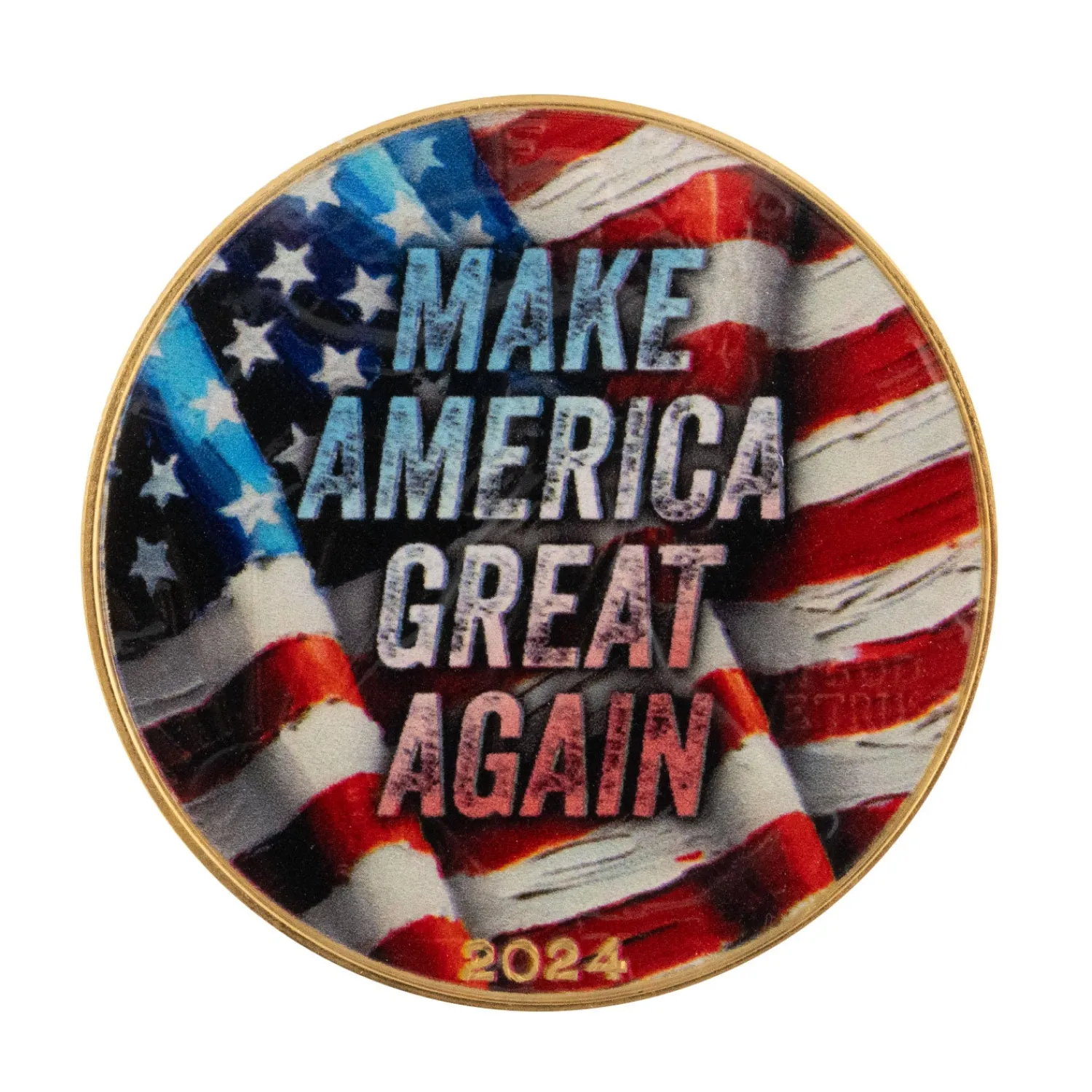 1 Unze Silber Donald Trump Make America Great Again 2024 (Auflage: 100 / teilvergoldet)-US Mint Outlet