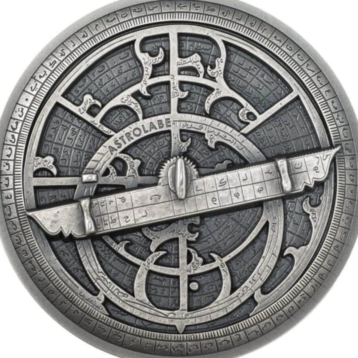2 Unze Silber Historische Instrumente Astrolabe 2023 (Auflage:1.500 | High Relief | Antik Finish)-B.H. Mayer Flash Sale